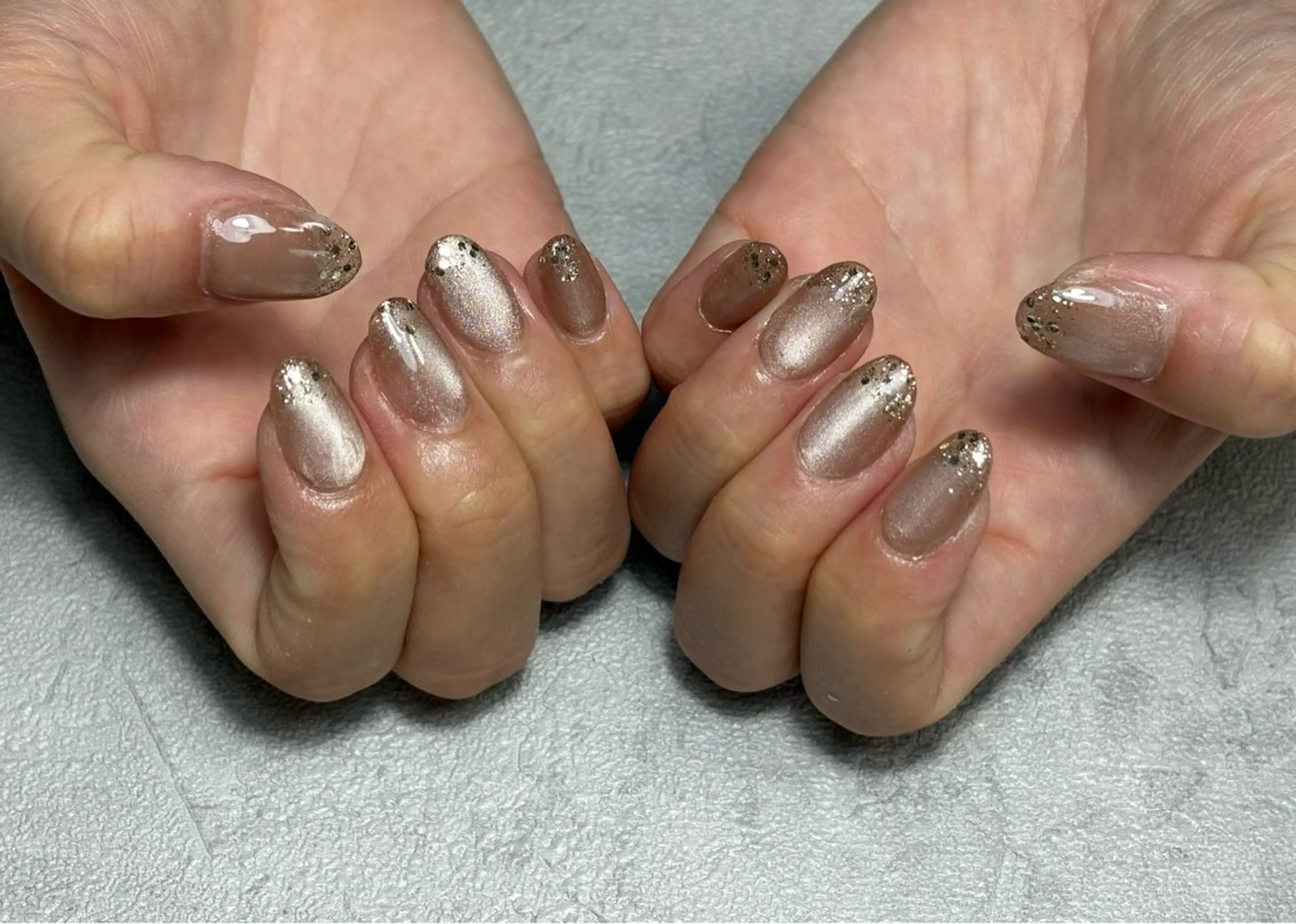 ネイル ラメ(グリッター) ハンドネイル nailsalon bellaのネイルデザイン