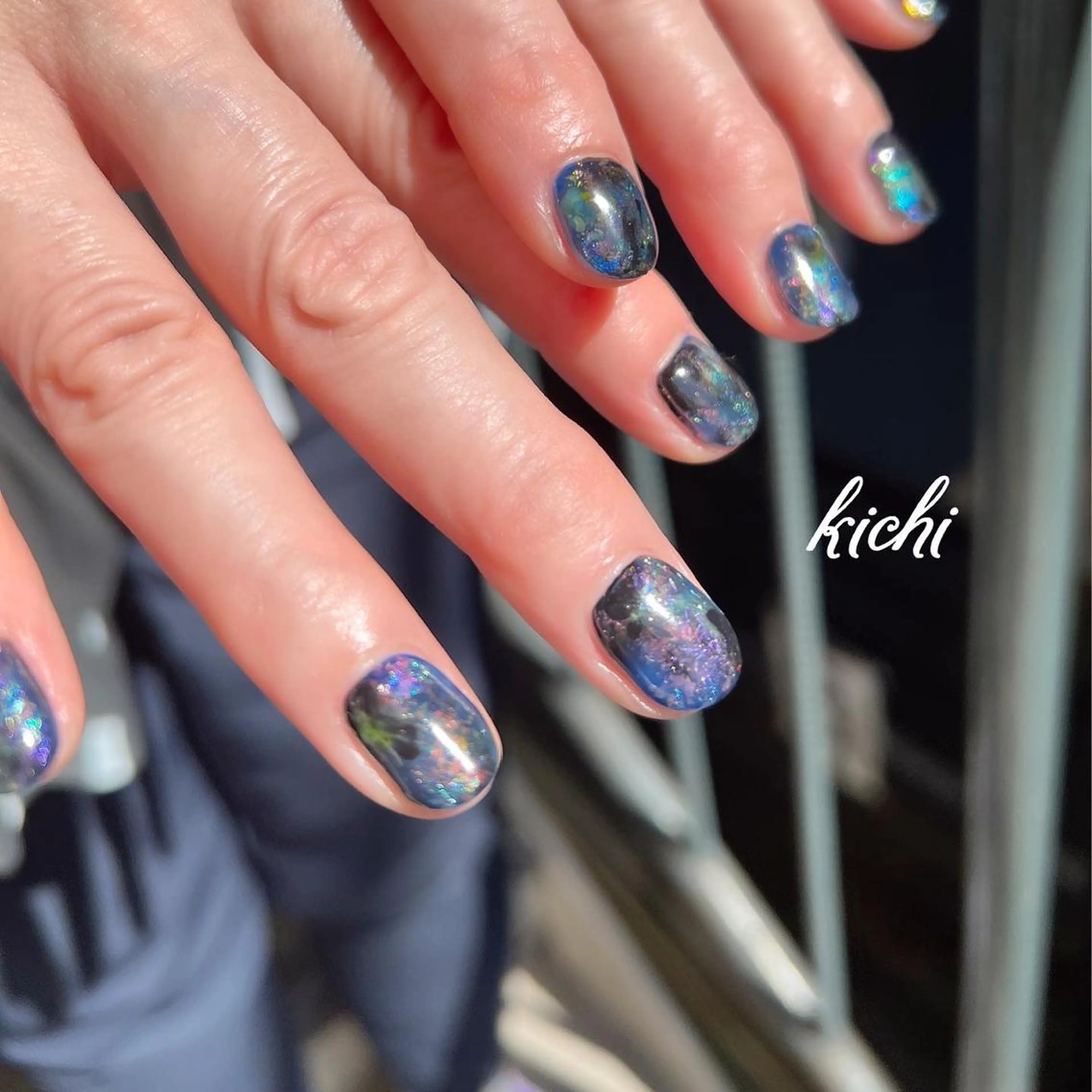 ネイル ジェルネイル 持ち込み ニュアンスネイル パラジェル 夏ネイル kichi・: *のネイルデザイン