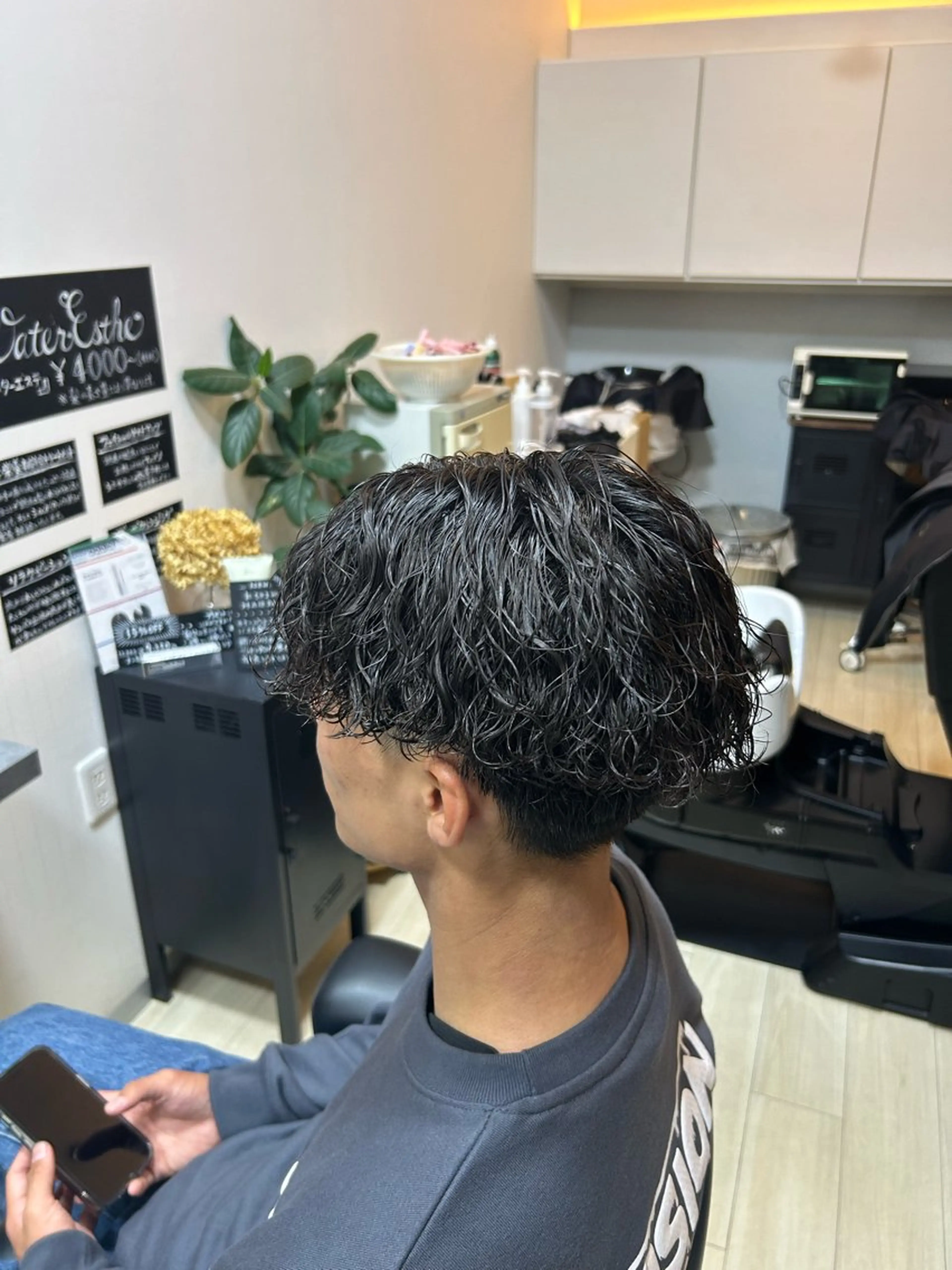 ショート パーマ メンズ メンズパーマ 波巻きパーマ カット パーマ Ray Goto /名古屋美容師のヘアスタイル