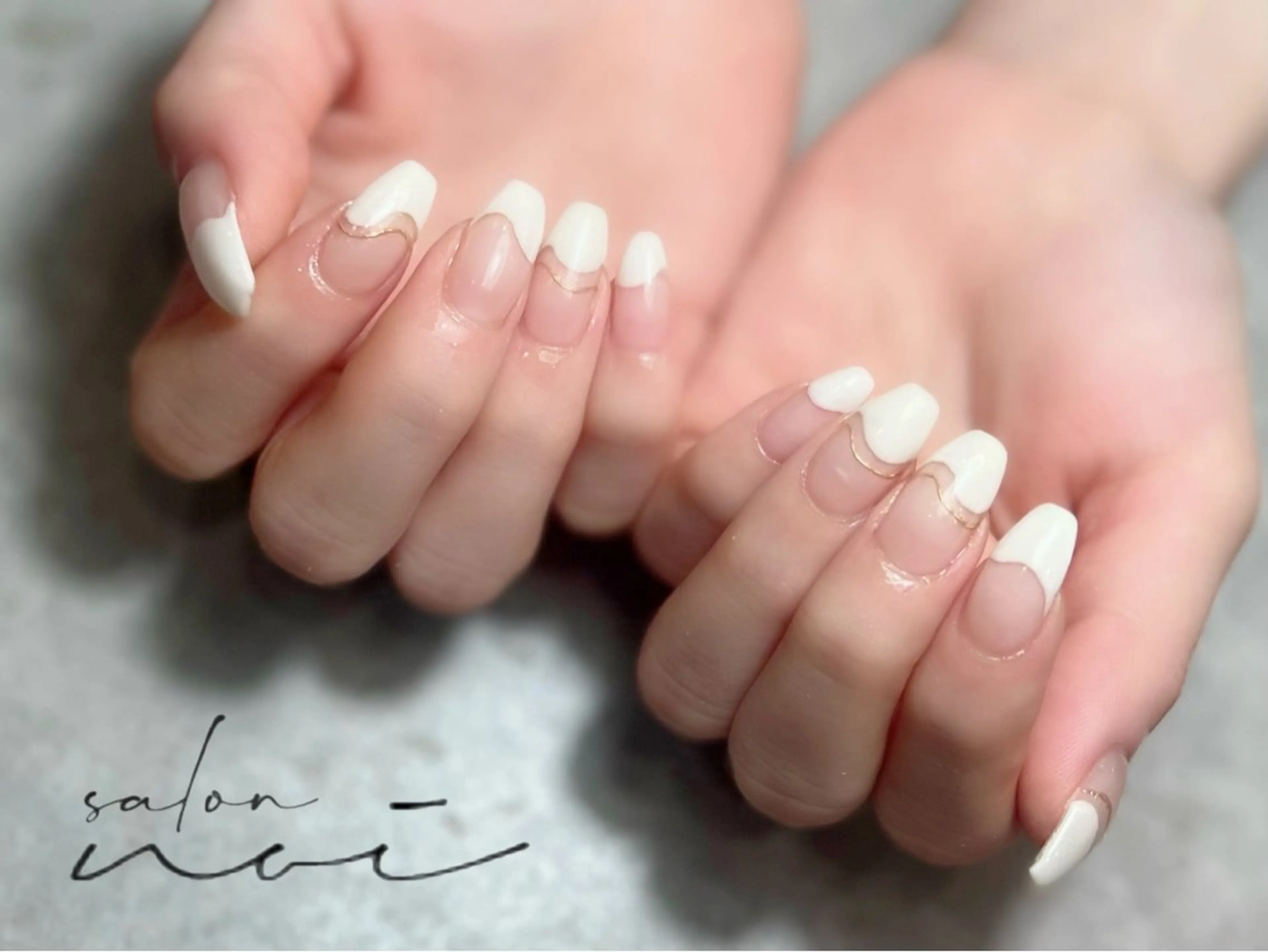 ネイル フレンチネイル ハンドネイル salon noi所属・salon noiのネイルデザイン