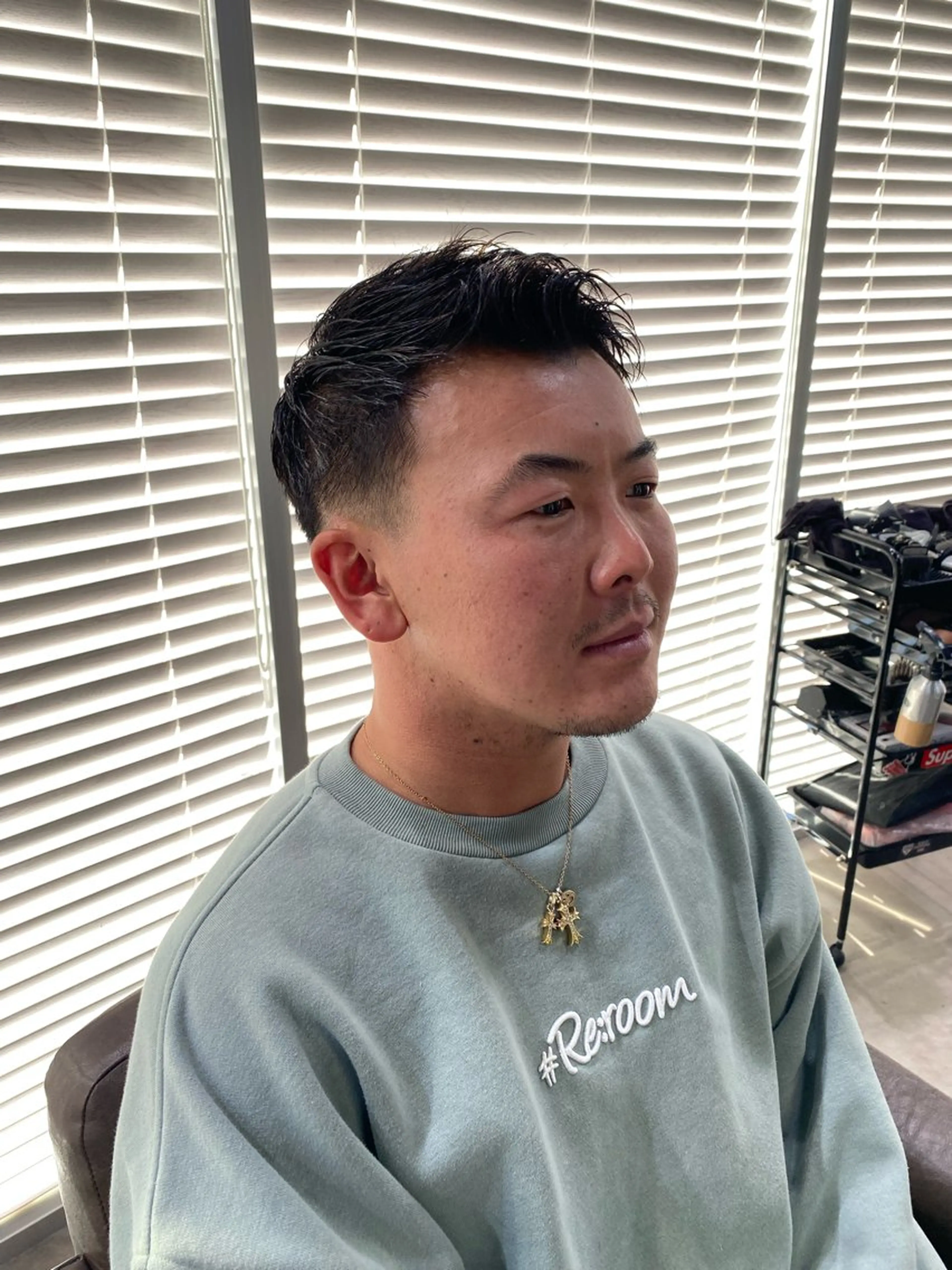 ショート ショートヘア カット 山影✨バレイヤージュ ハイライト✨メンズ◎のヘアスタイル