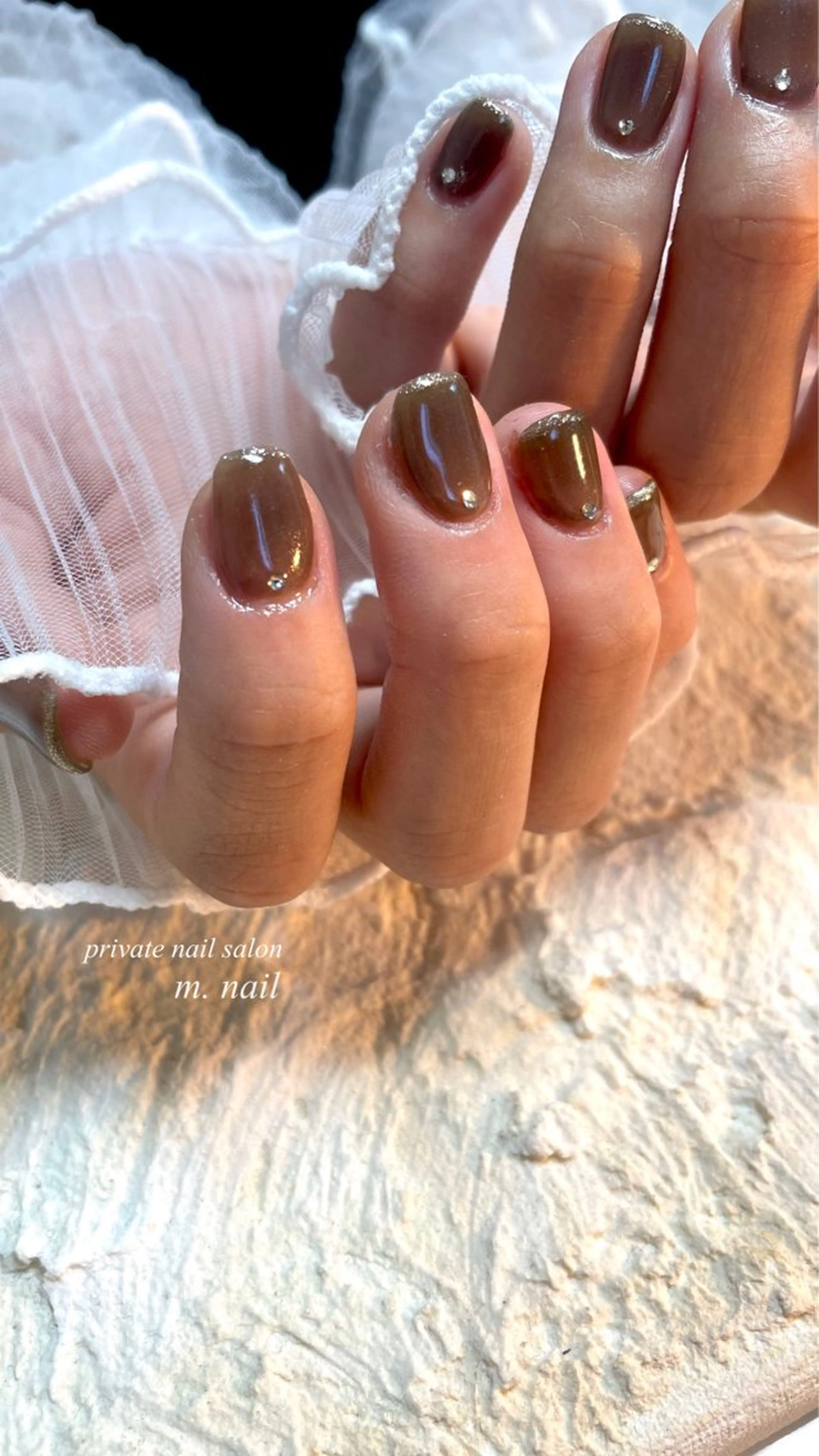 ネイル フレンチネイル オフィスネイル シンプルネイル フットネイル m.nail salonのネイルデザイン