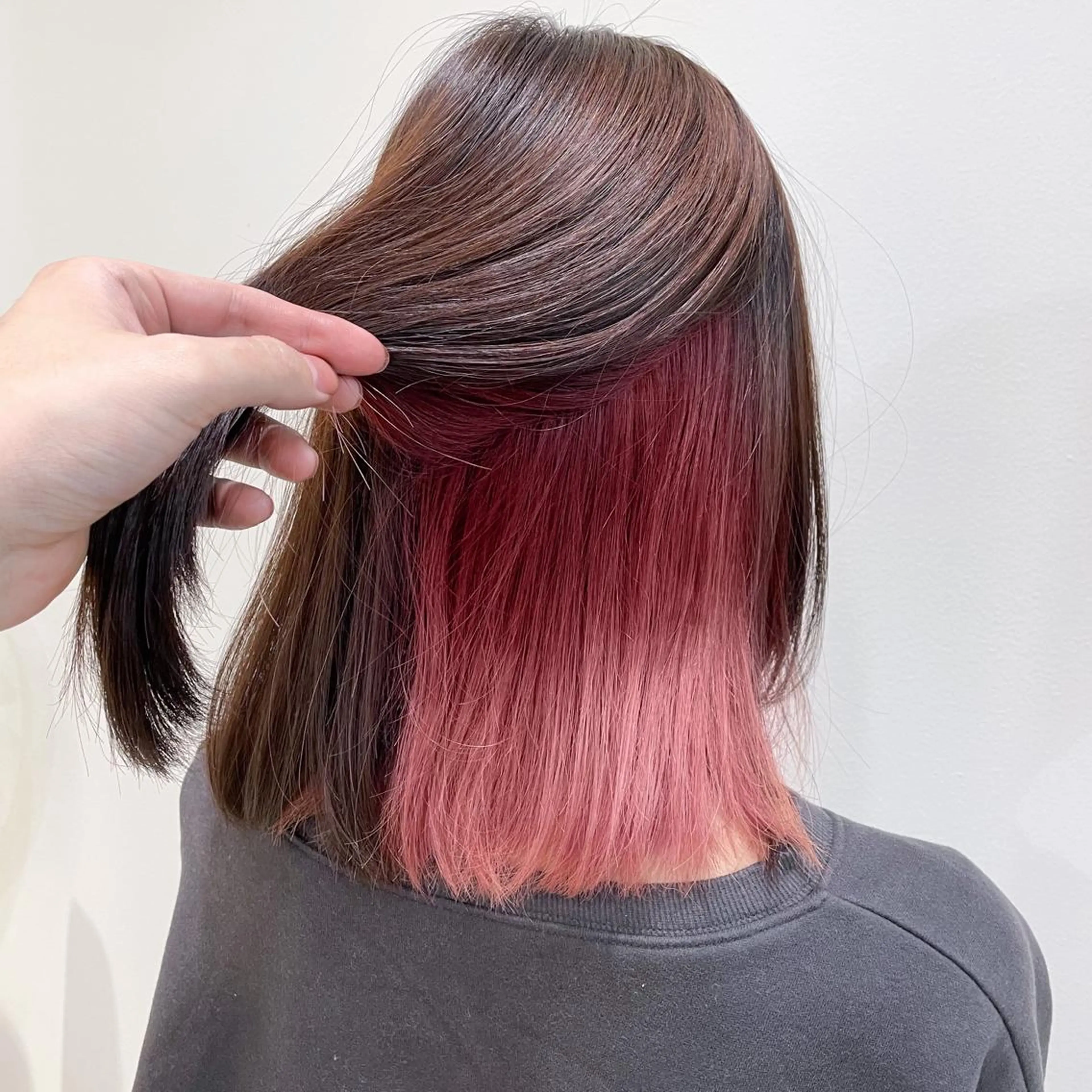 セミロング カラー ヘアカラー トリートメント 縮毛矯正/髪質改善 /韓国風　山川春輝のヘアスタイル