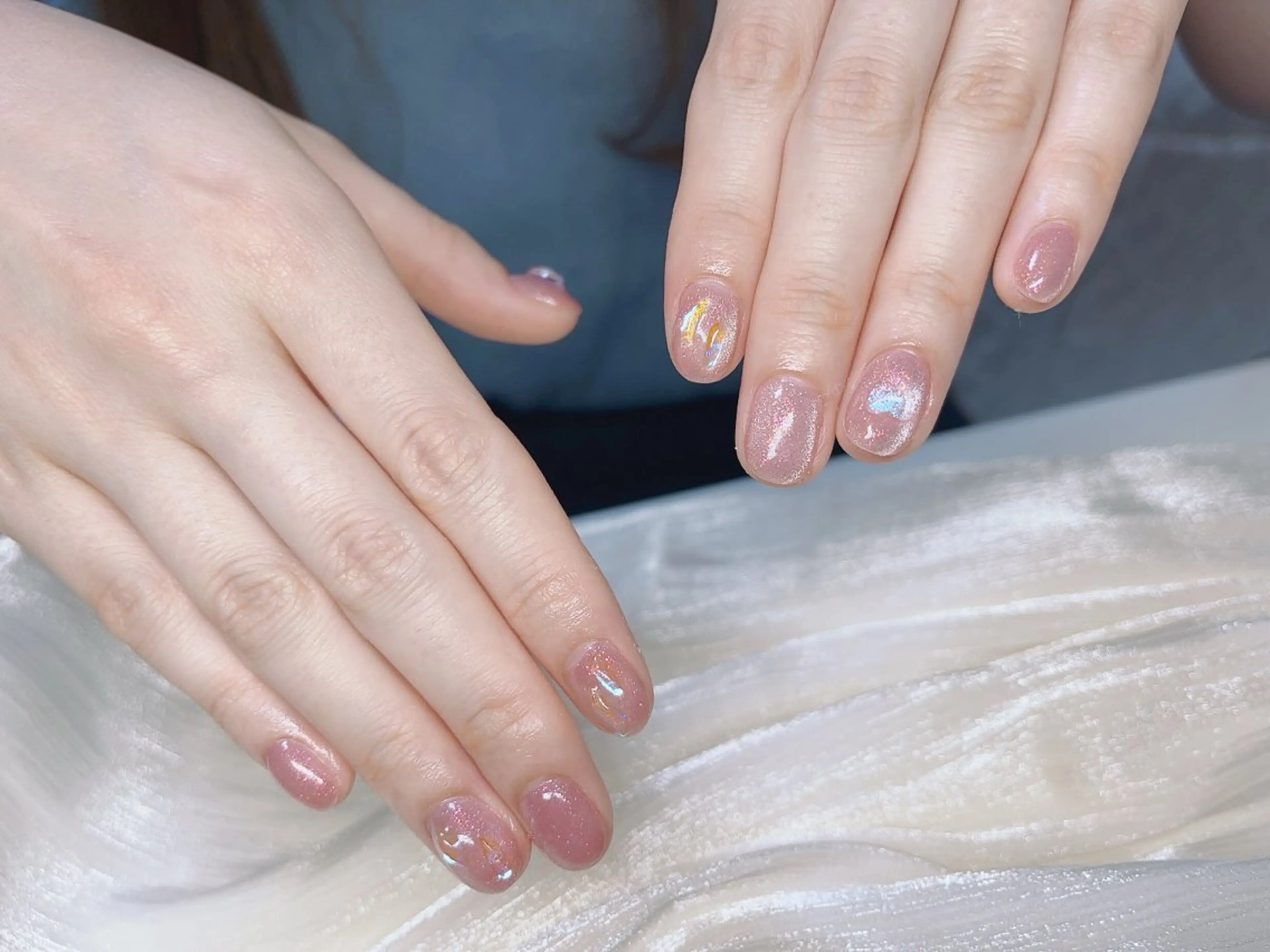 ネイル チークネイル 長さ出し マグネットネイル 持ち込み シンプルネイル ハンドネイル 長出し専門店🎀 HARO💕Nailのネイルデザイン