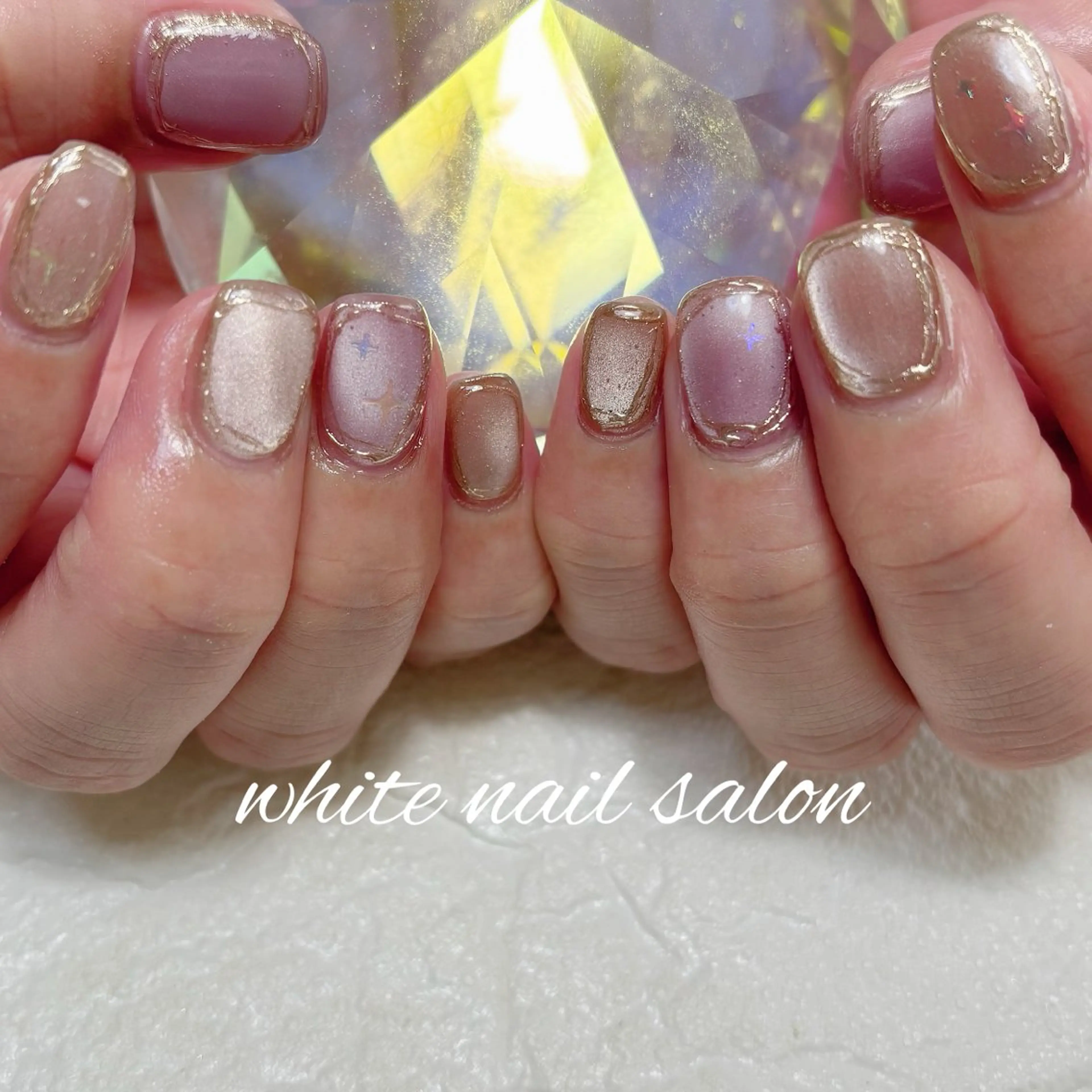 ネイル フットネイル ハンドネイル white nail salonのネイルデザイン