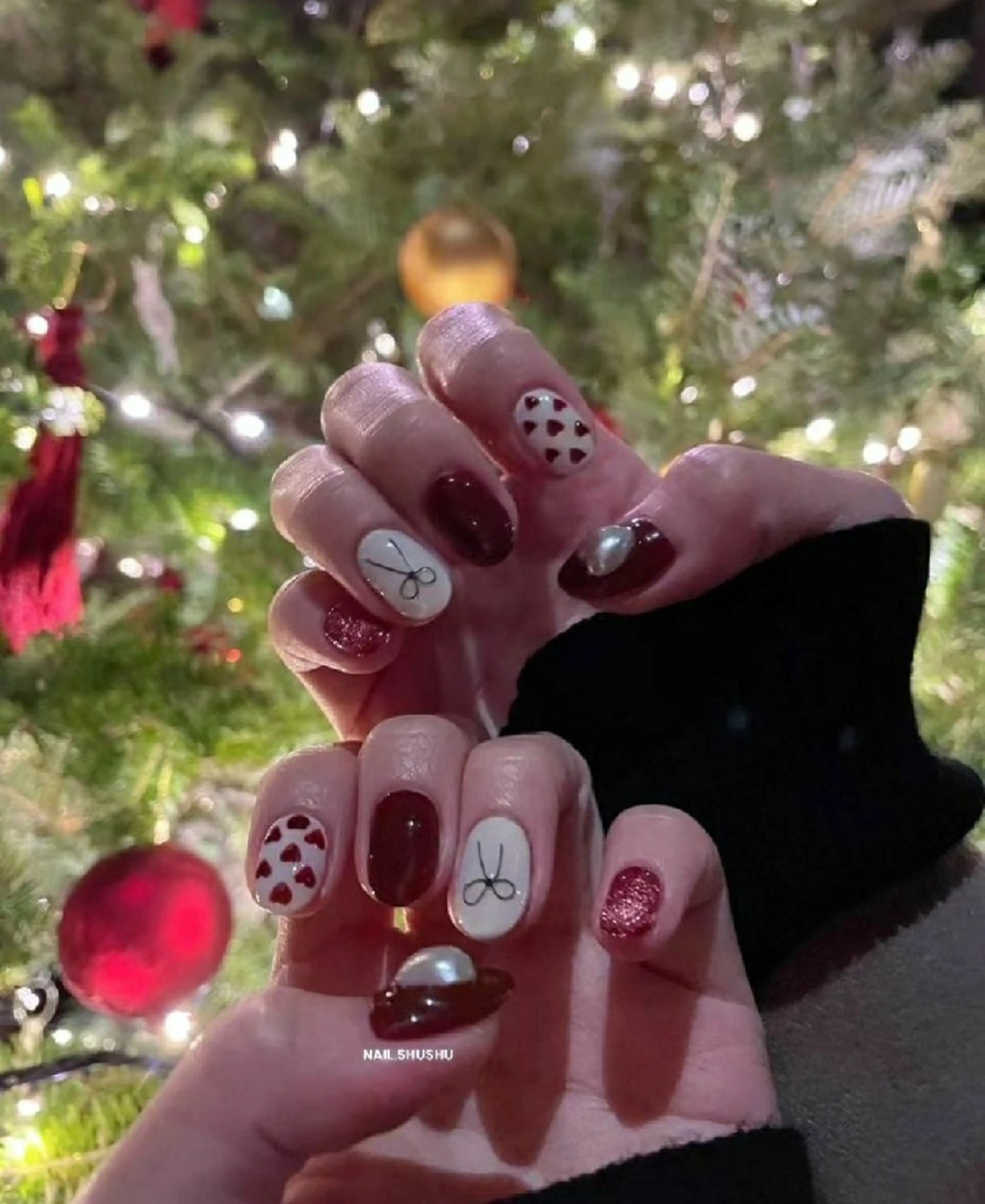 ネイル 持ち込み ニュアンスネイル ワンカラーネイル シンプルネイル 冬ネイル ハンドネイル 3dパーツ/流行り 👧shushu❤️のネイルデザイン