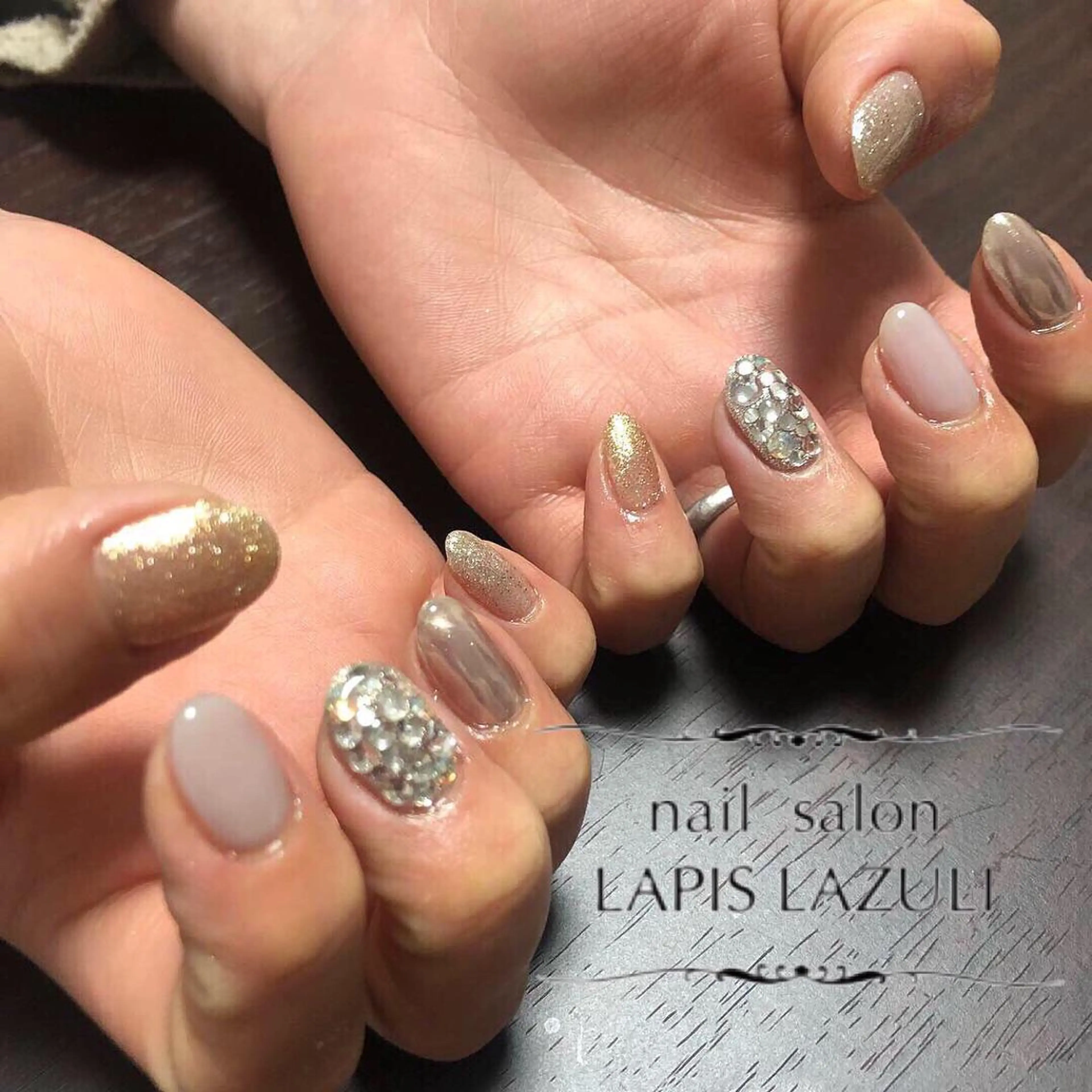 ネイル nail salon ラピスラズリのネイルデザイン