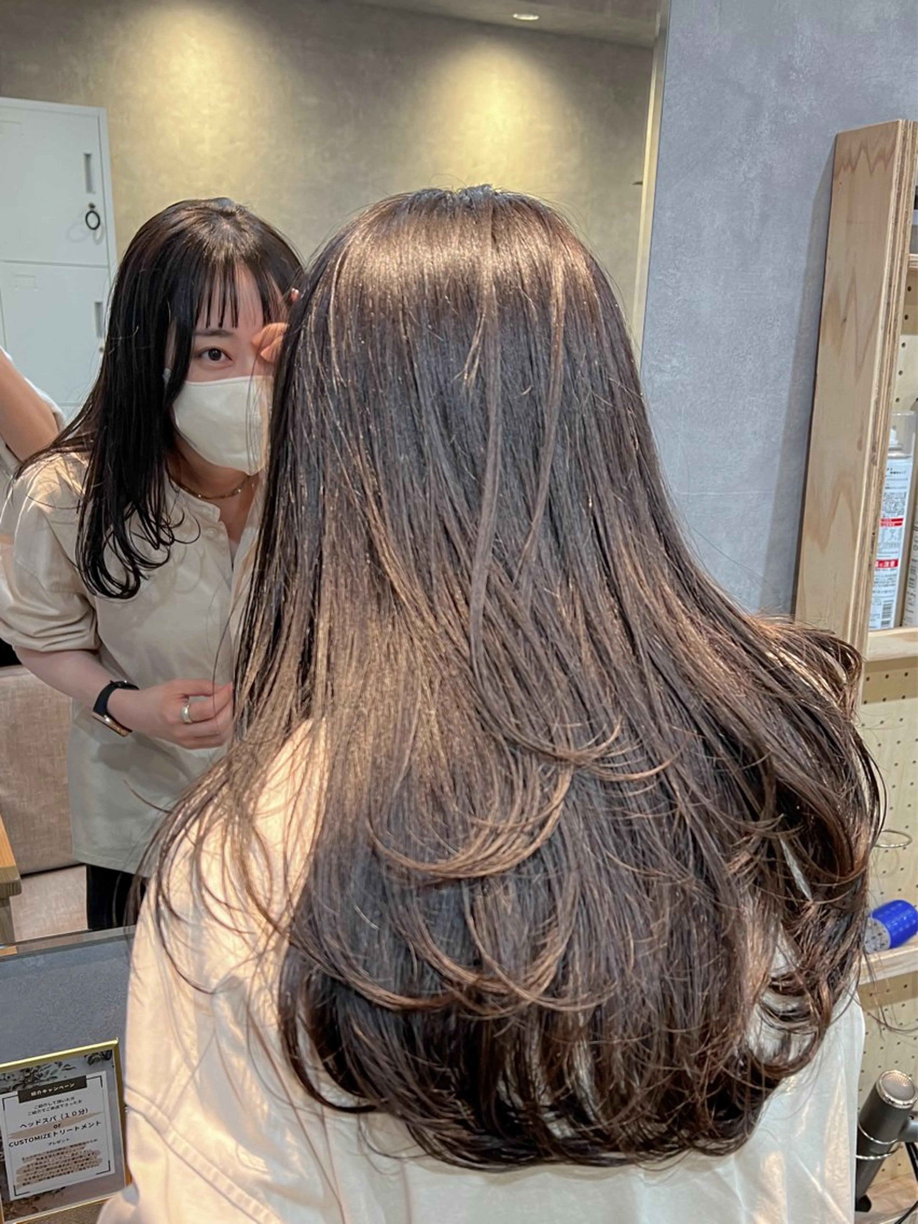 ロング レイヤーカット ローレイヤー 中村 ひなたのヘアスタイル