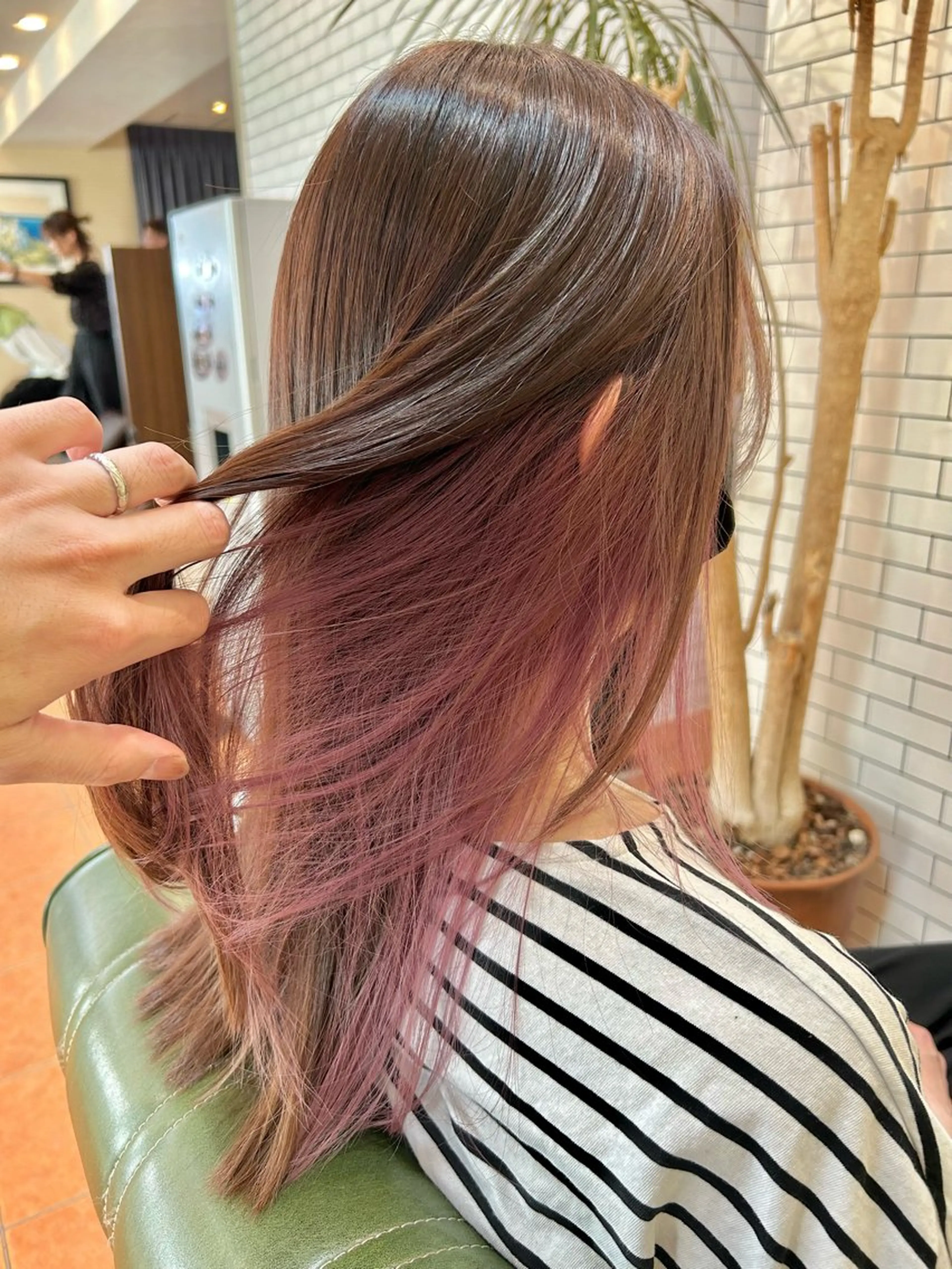 ロング カラー ヘアカラー トリートメント 石井 佑樹のヘアスタイル