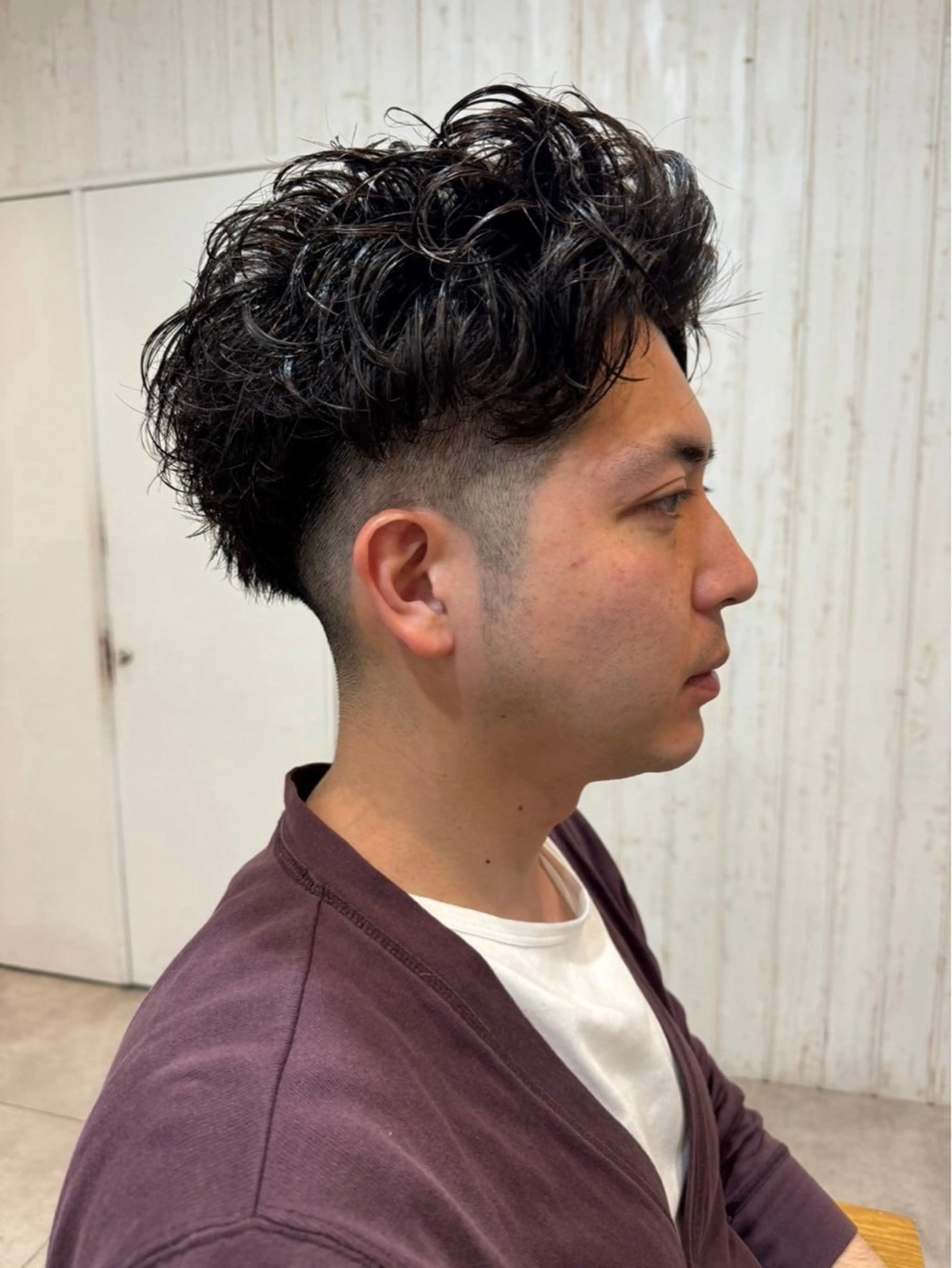 パーマ メンズ カット パーマ 🌷あべまゆこ🌷 予約はお店アプリまでのヘアスタイル