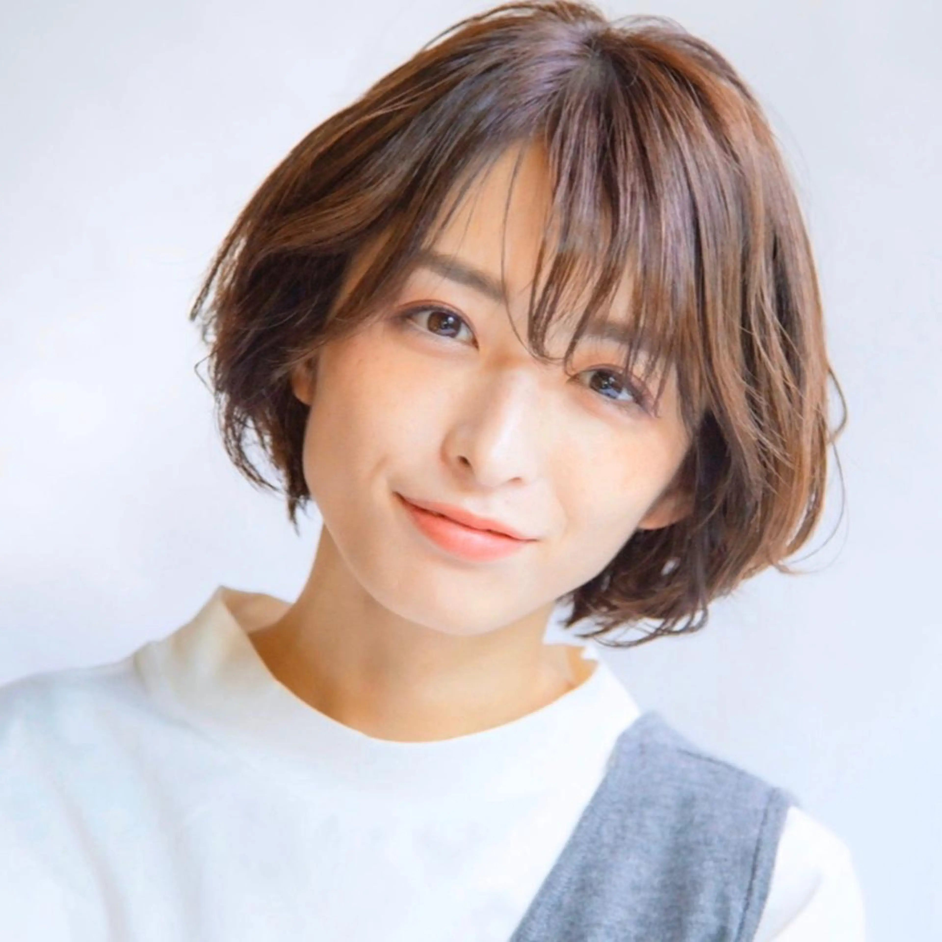 ショート パーマ 銀座No.1髪質改善 縮毛矯正/本木のヘアスタイル