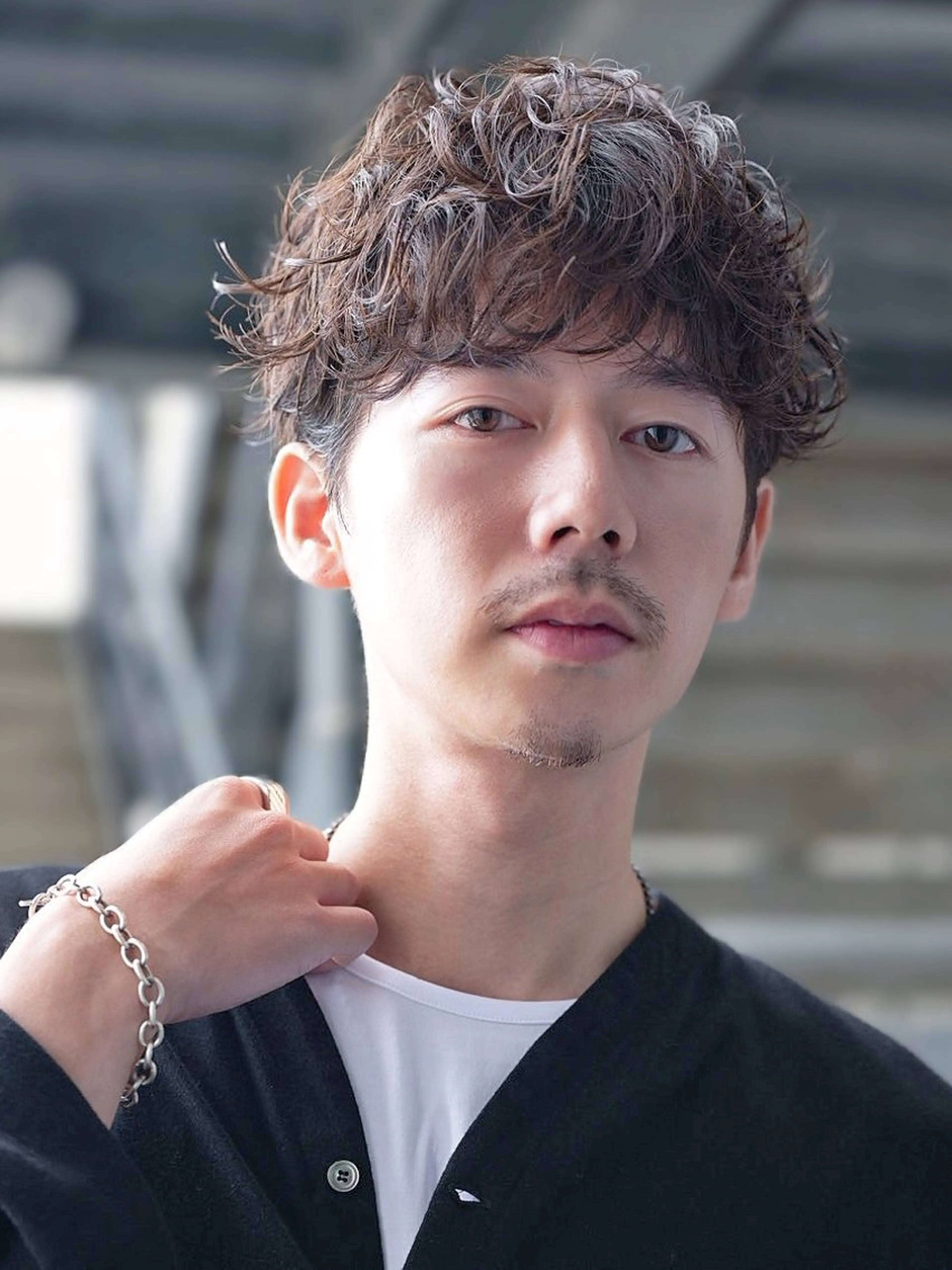 パーマ メンズ カット パーマ 安藤幹人 メンズパーマのヘアスタイル