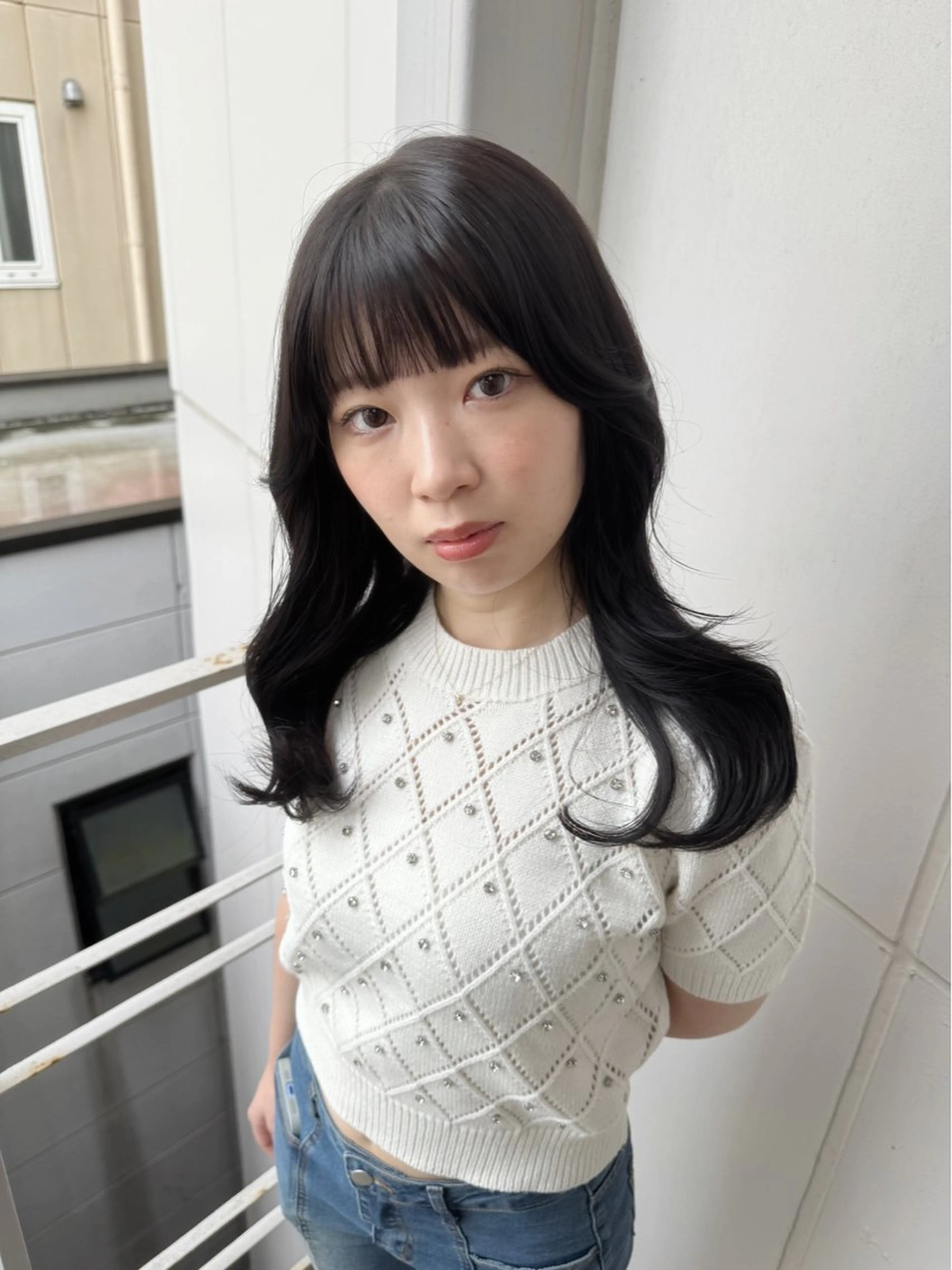 セミロング ワンホンヘア haruna🐈🎀 / Lita 4Fのヘアスタイル