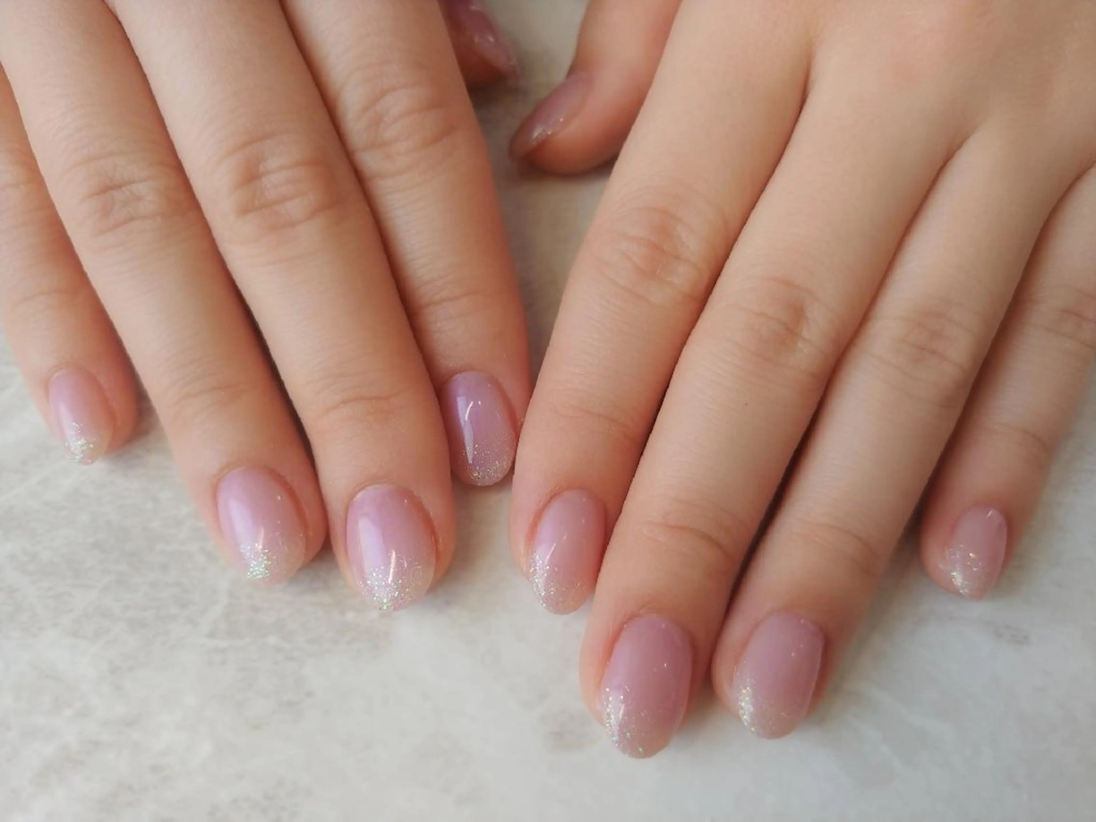 ネイル ラメ(グリッター) ピンク ハンドネイル nail  Culleoのネイルデザイン