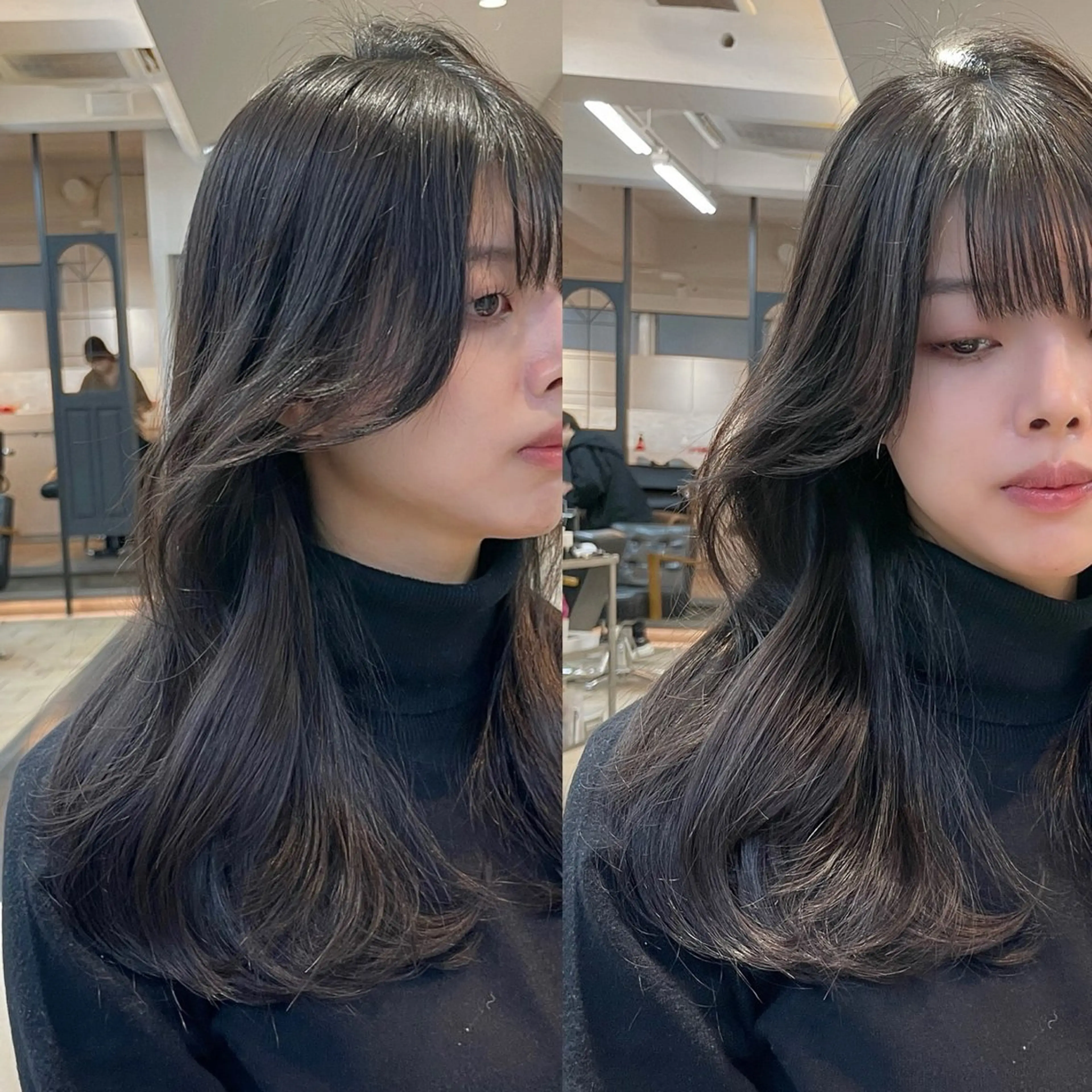 ロング 韓国ヘア🤍🇰🇷 ‪🫶🏻吉満のヘアスタイル