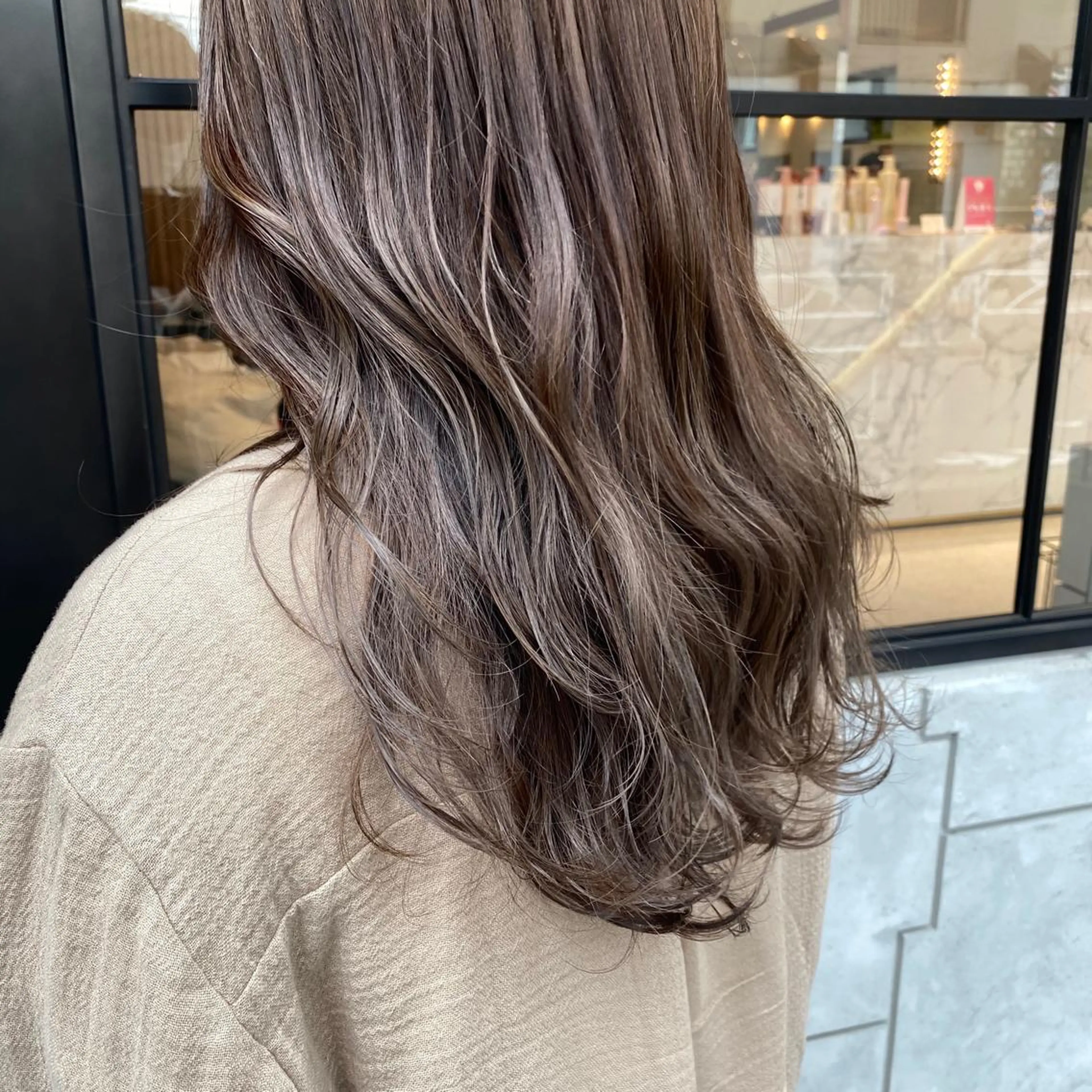 セミロング カラー ベージュカラー 透明感カラー ラベンダーカラー ラベンダーベージュ ボブ/ハイトーン 福生Radix 下田のヘアスタイル