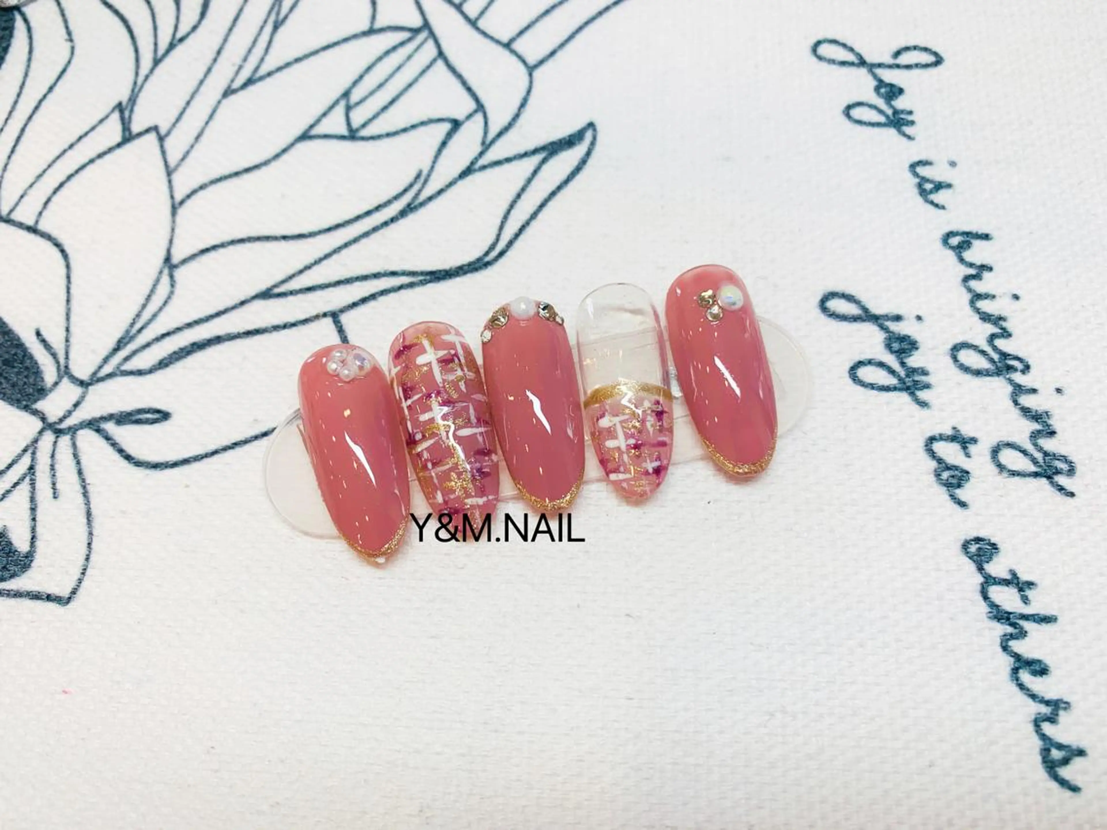 カラー ネイル アートネイル Ui_Amor (パラジェル)のネイルデザイン