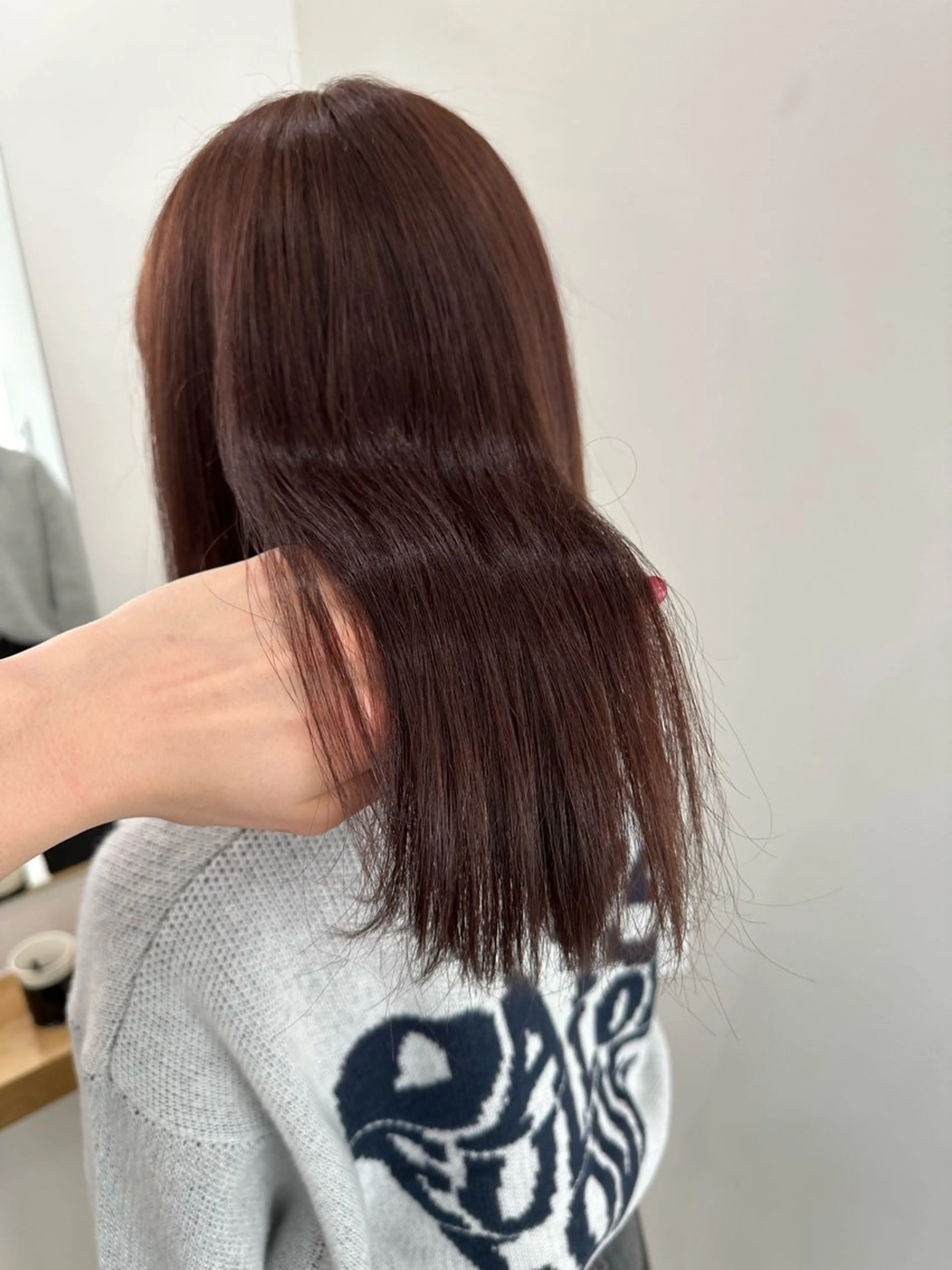 セミロング カラー ヘアカラー トリートメント レイヤー/ナチュラル 💐nao.のヘアスタイル