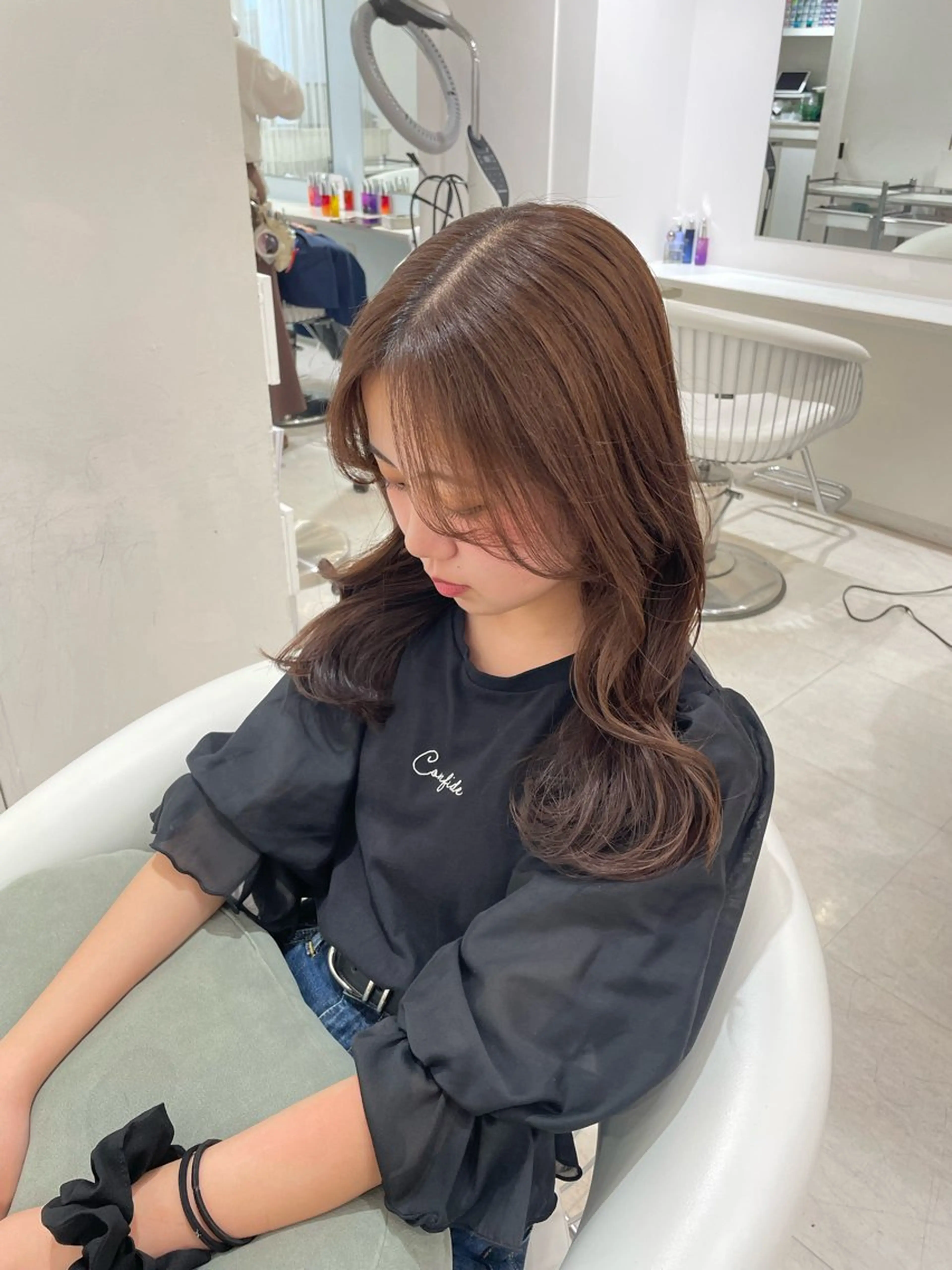 ミディアム カラー ParveMix 🩶🫧入江 香名のヘアスタイル