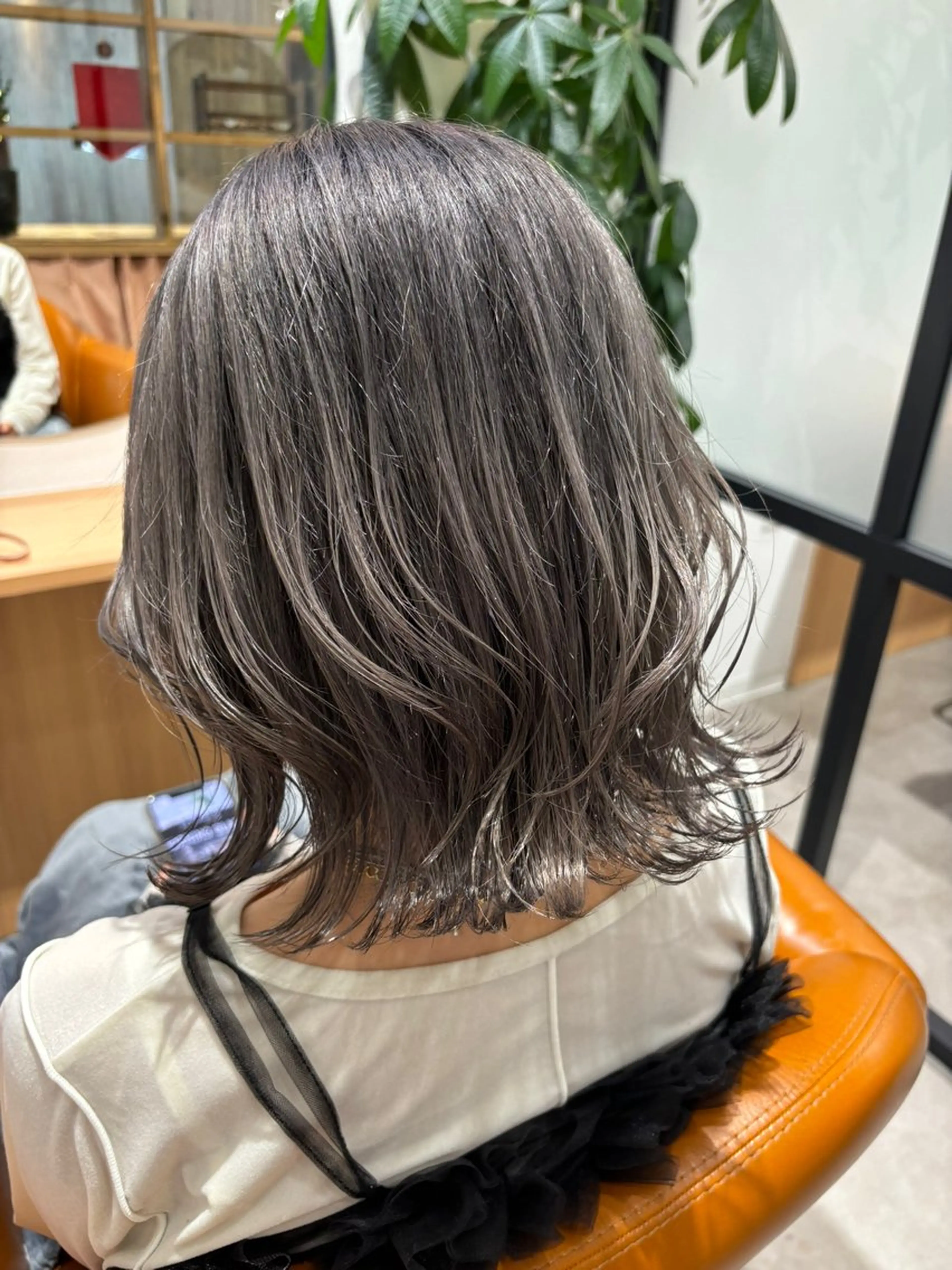 ミディアム カラー 【ハイライト】 YUYAのヘアスタイル