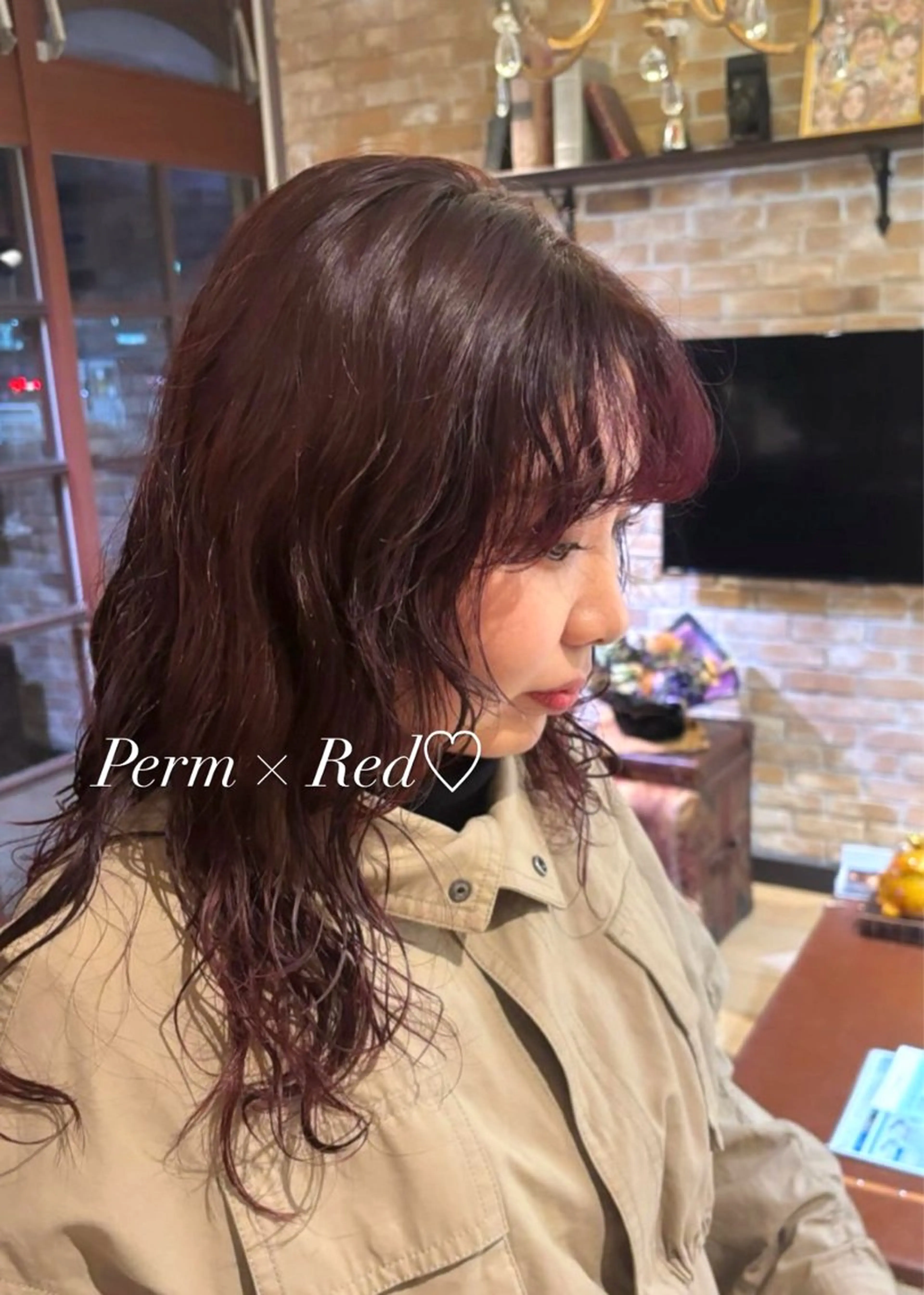 カラー パーマ ヘアカラー Ly hair / nanoha🤍のヘアスタイル