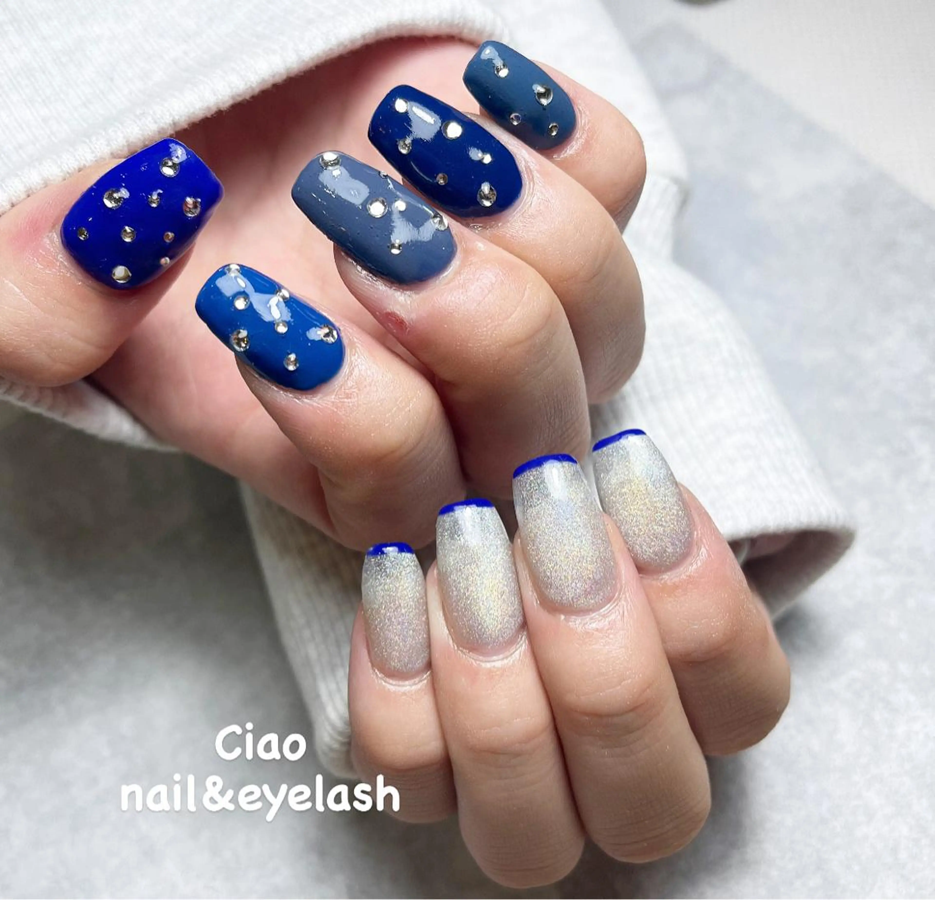 ネイル アートネイル 入学式 ジェルネイル 卒業式 マグネットネイル #Amin nail salonのネイルデザイン