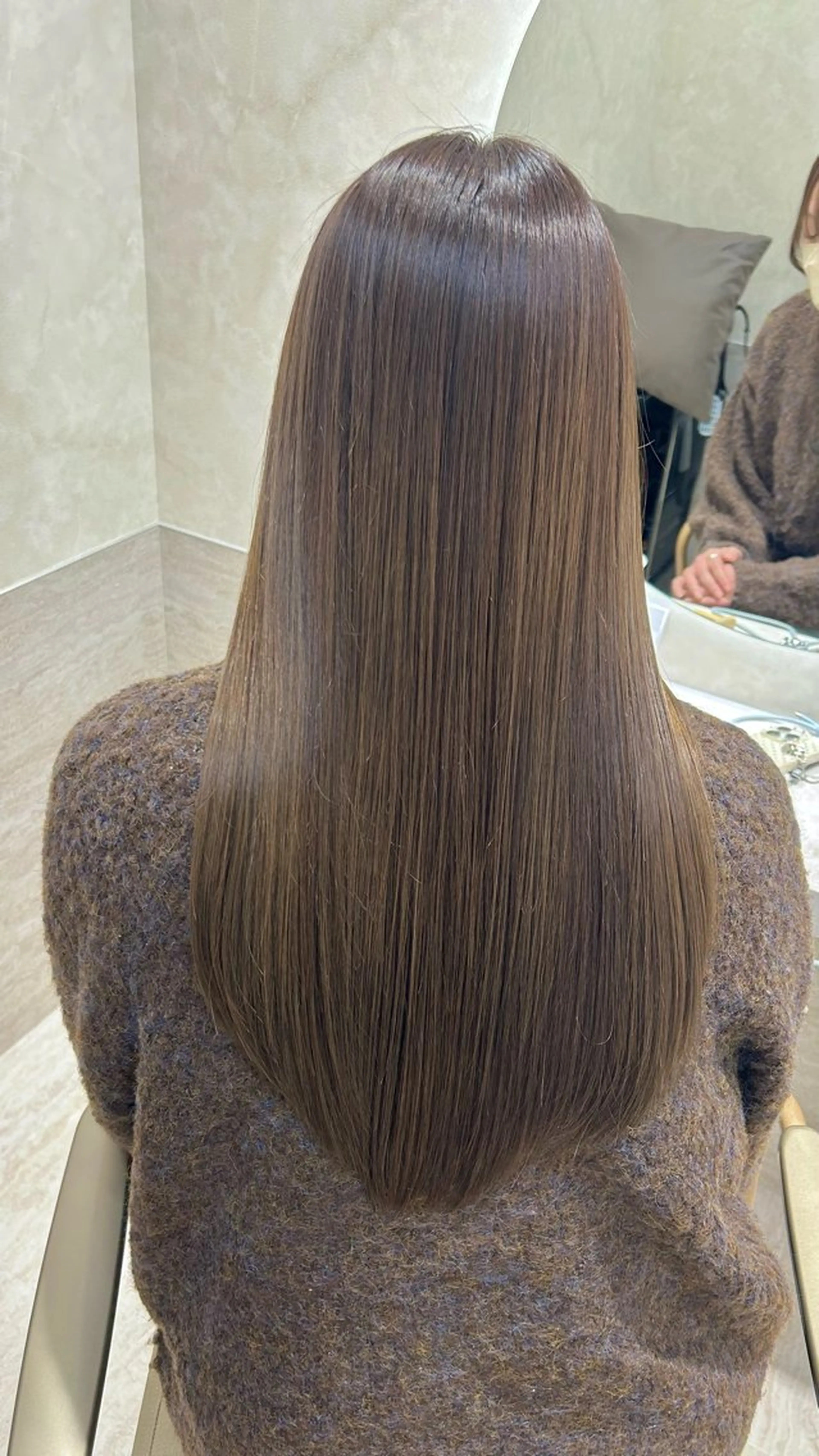 ロング カラー ショートボブ ベージュカラー ブリーチ ブラウンカラー 透明感カラー ヘアカラー トリートメント Eleanor枚方店 店長　飛鳥　薫のヘアスタイル