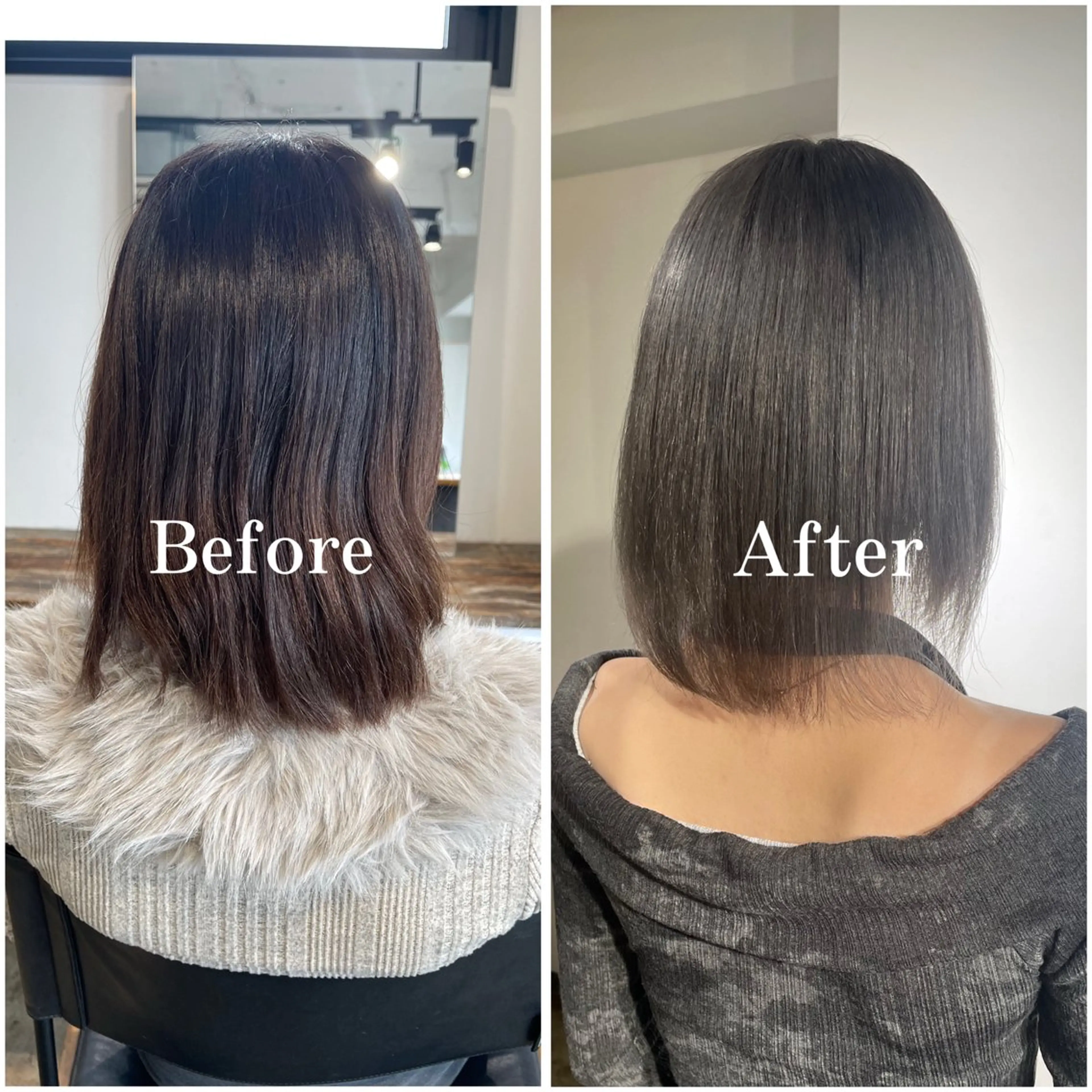 ミディアム カラー ブリーチ ケアブリーチ デザインカラー 似合わせカット ムラ修正/ ハイトーン💖Riaのヘアスタイル