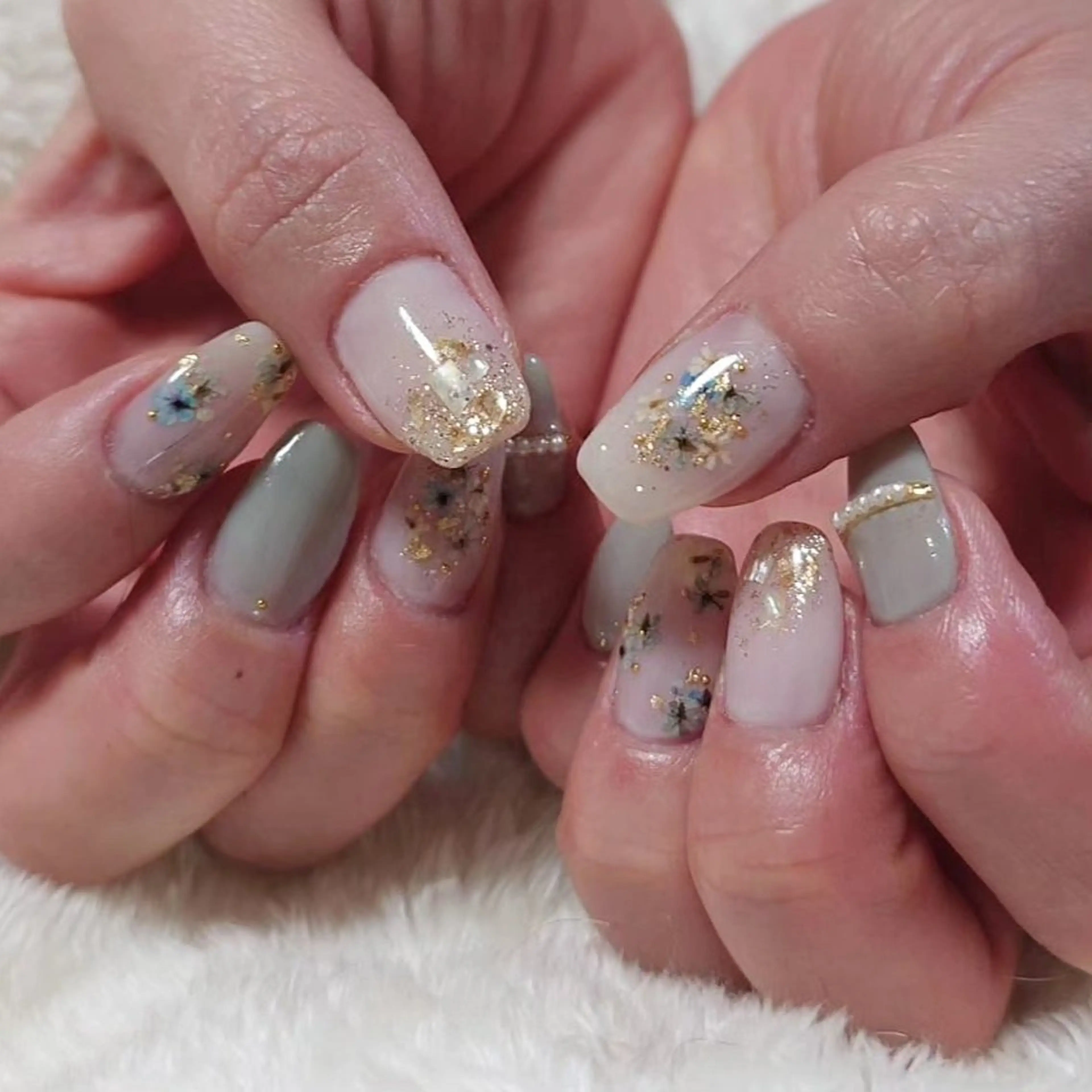 ネイル フラワーネイル ハンドネイル NailSalon Kotillのネイルデザイン