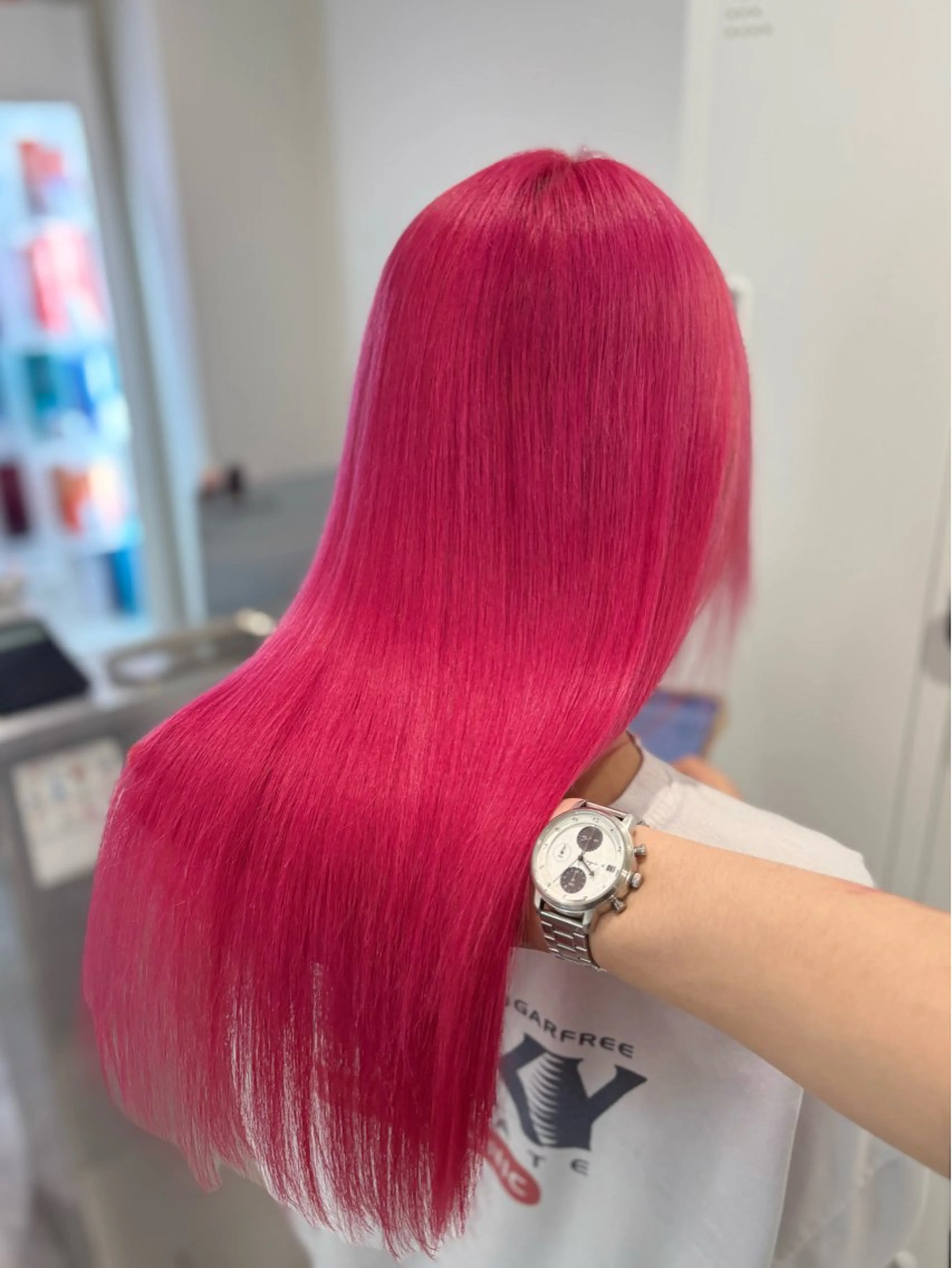 ロング カラー ヘアカラー トリートメント GaKu/ハイトーン /ブリーチ/レイヤーのヘアスタイル