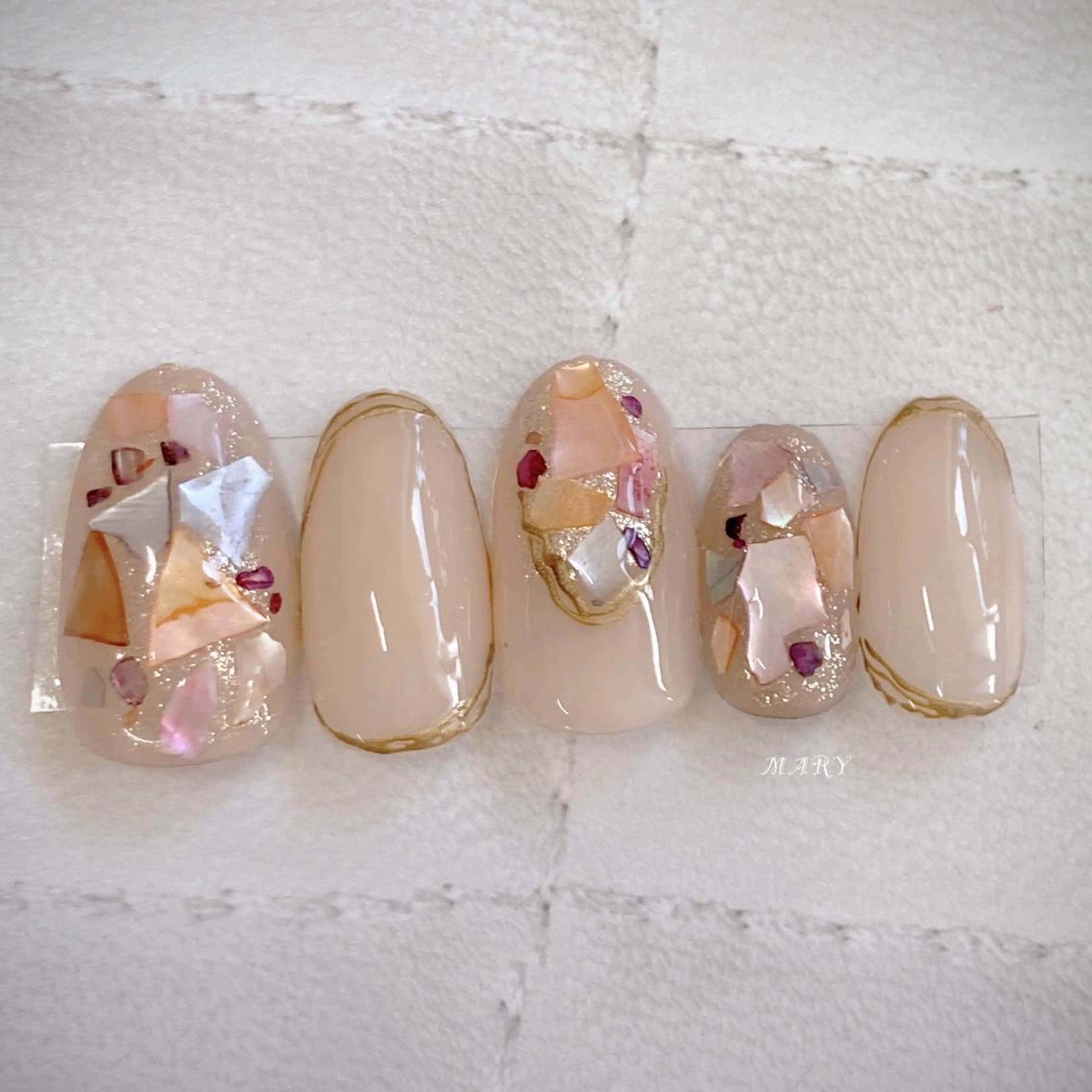 ネイル ニュアンスネイル ワンカラーネイル Mary nail .narumiのネイルデザイン