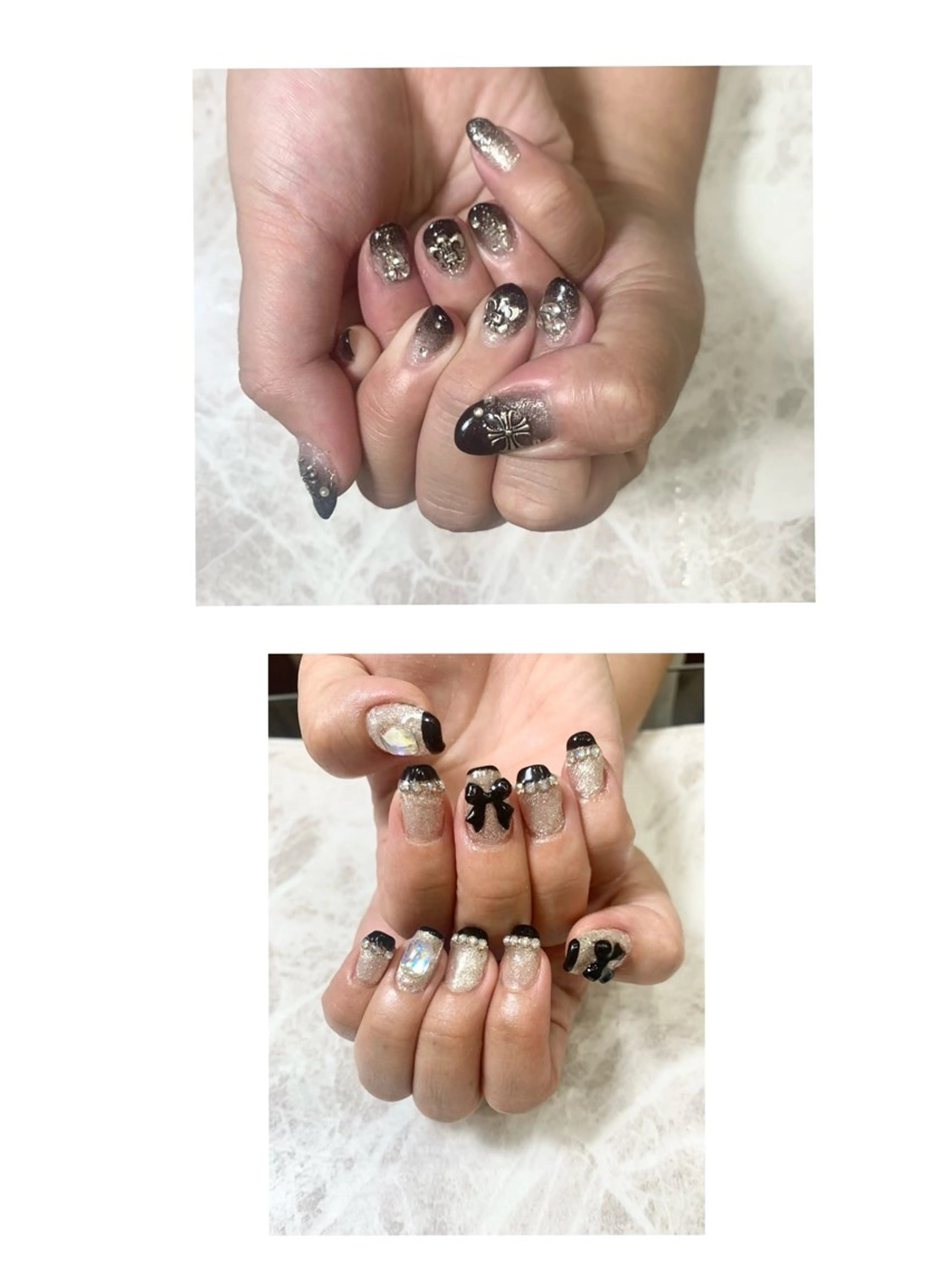 ネイル ラメ(グリッター) シルバー Nailsalon  PINO所属・PINO 安田のネイルデザイン
