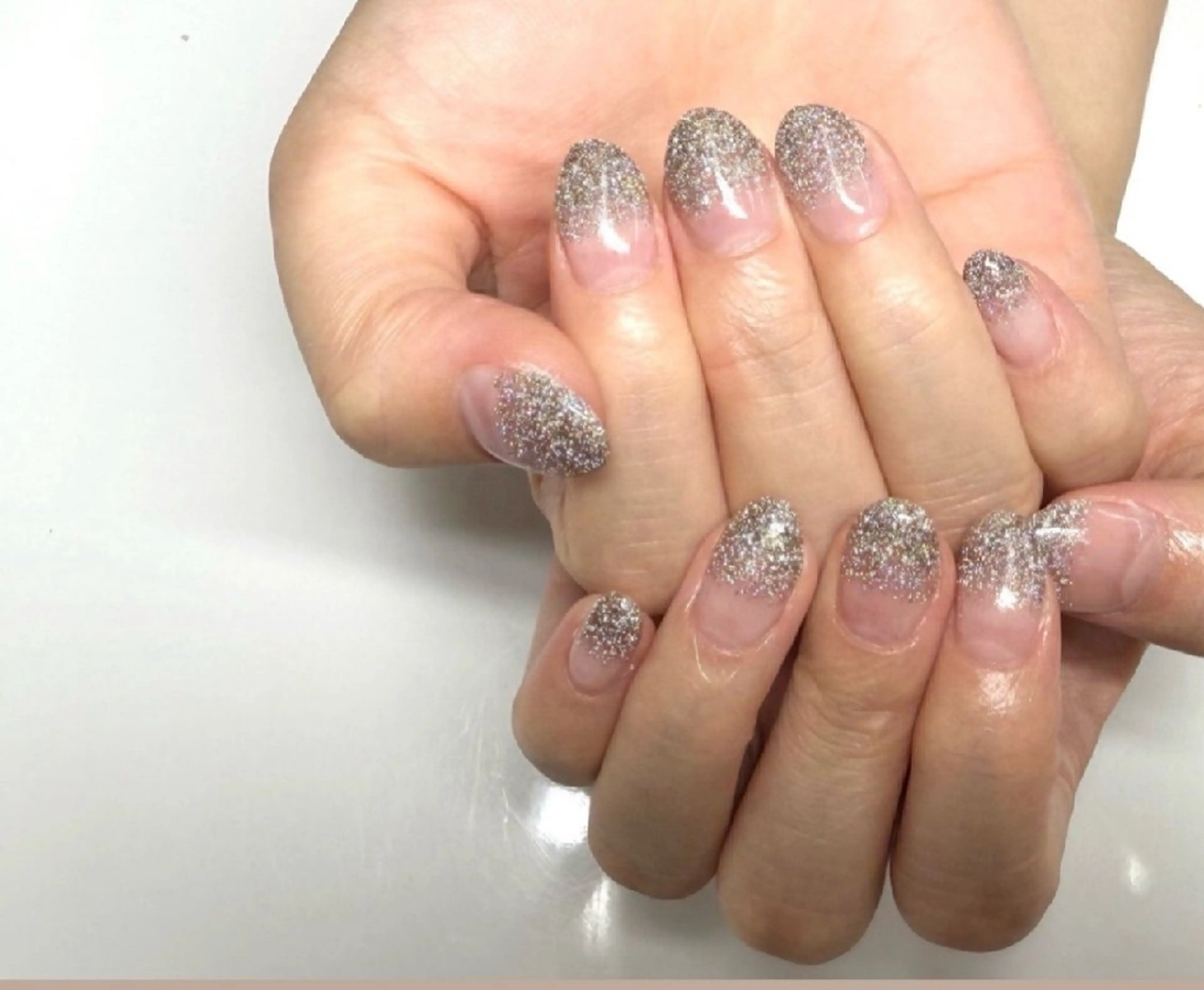 ネイル ラメ(グリッター) Basic小田急 相模原Jrネイルのネイルデザイン