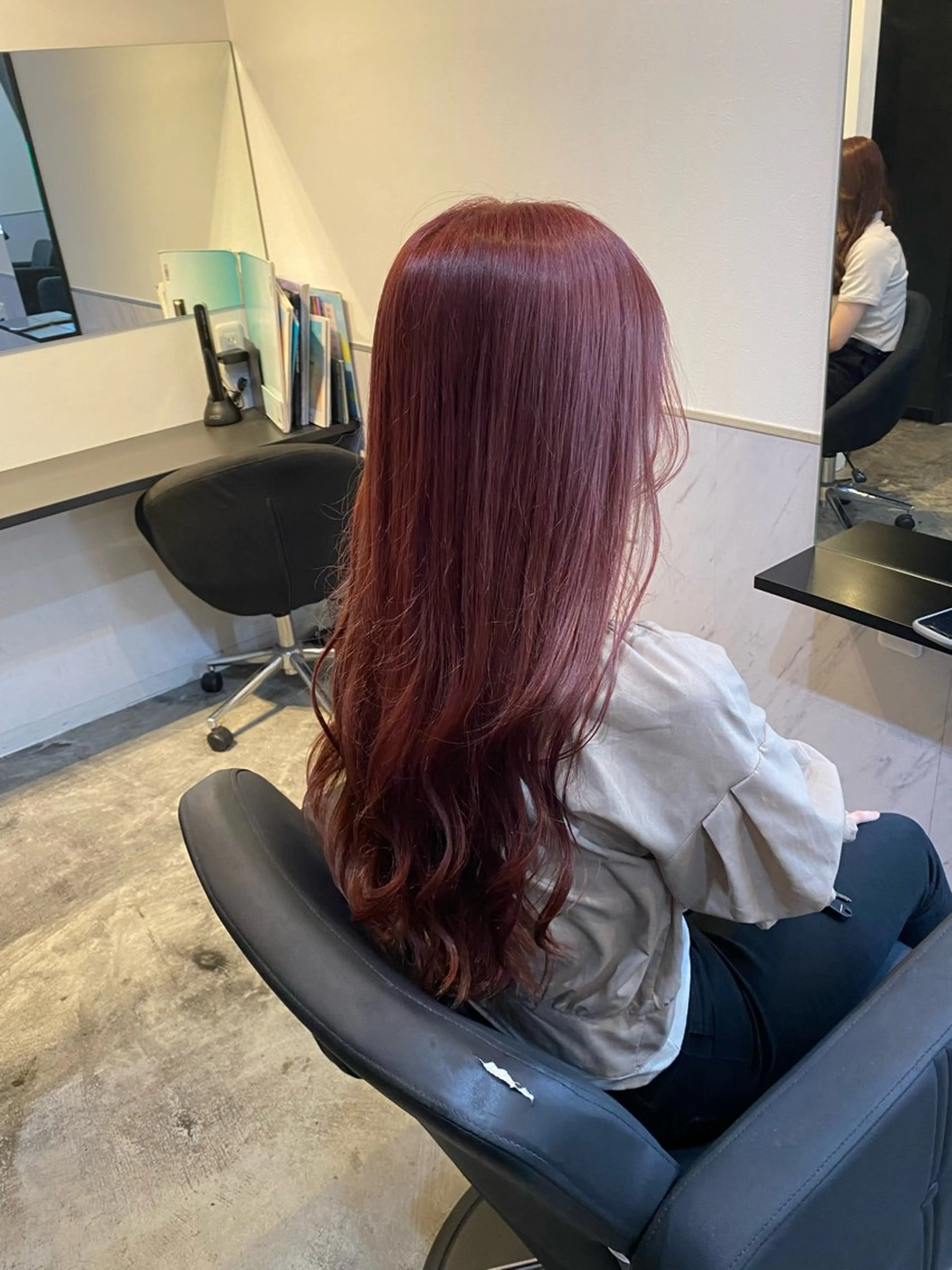 ロング カラー ブリーチカラーと、髪 質改善。HARUKAのヘアスタイル