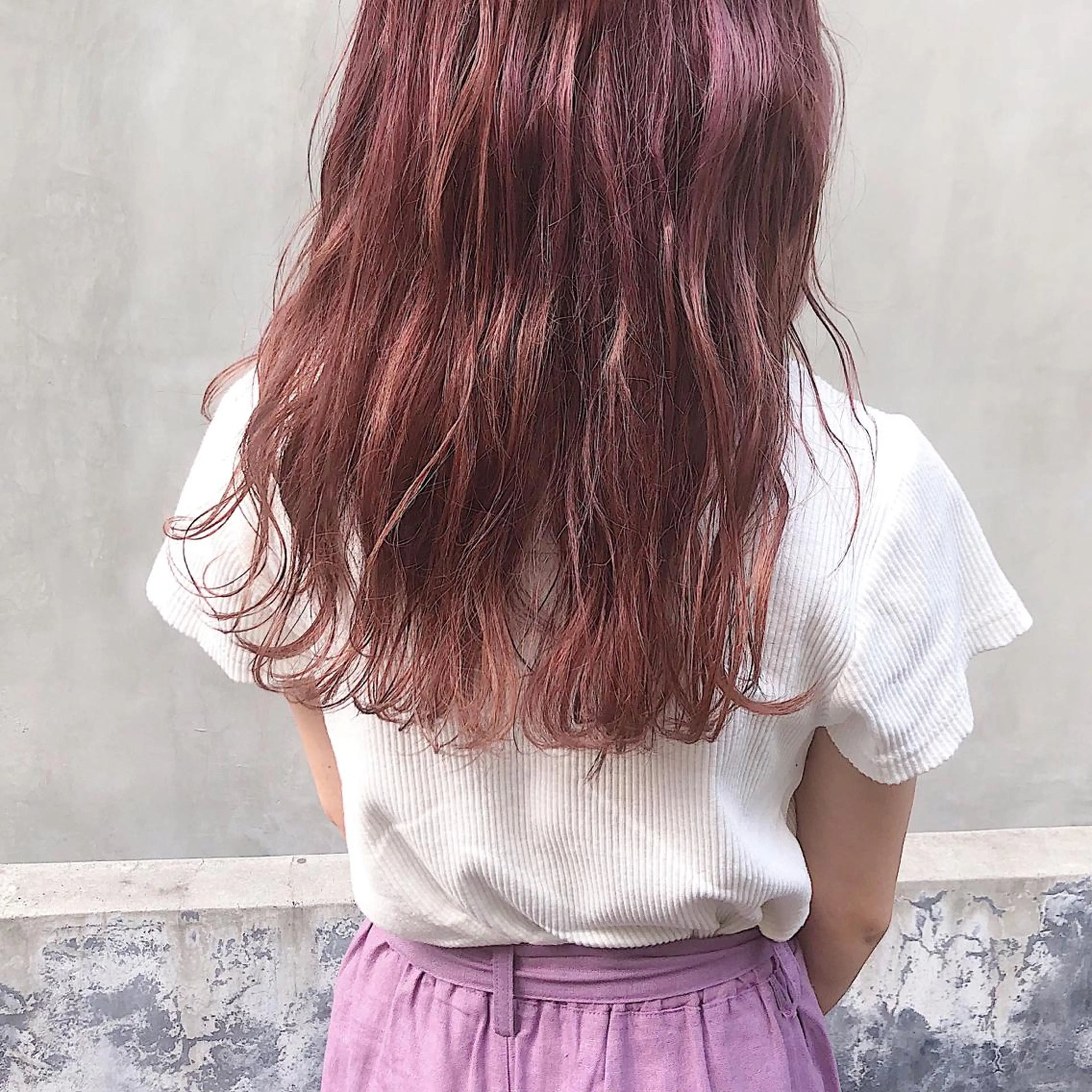 ロング カラー パーマ ヘアアレンジ メンズ キッズ ネイル マツエク・マツパ メンズブリーチ ブリーチ ピンクカラー カラーマツエク ピンク インナーカラー/ KANAのヘアスタイル