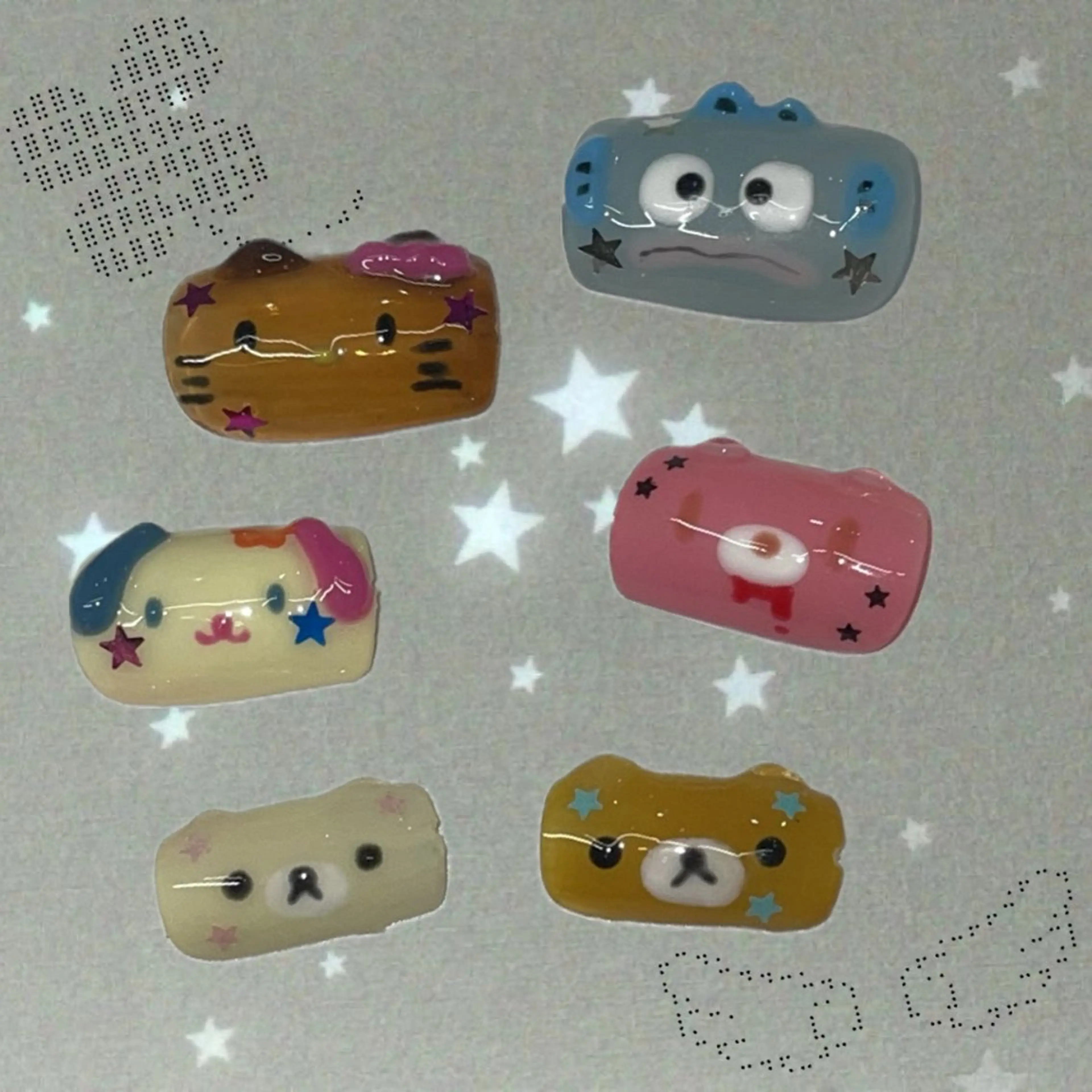 ネイル ハンドネイル うの 韓国ﾈｲﾙ໒꒱⋆⭒˚のネイルデザイン