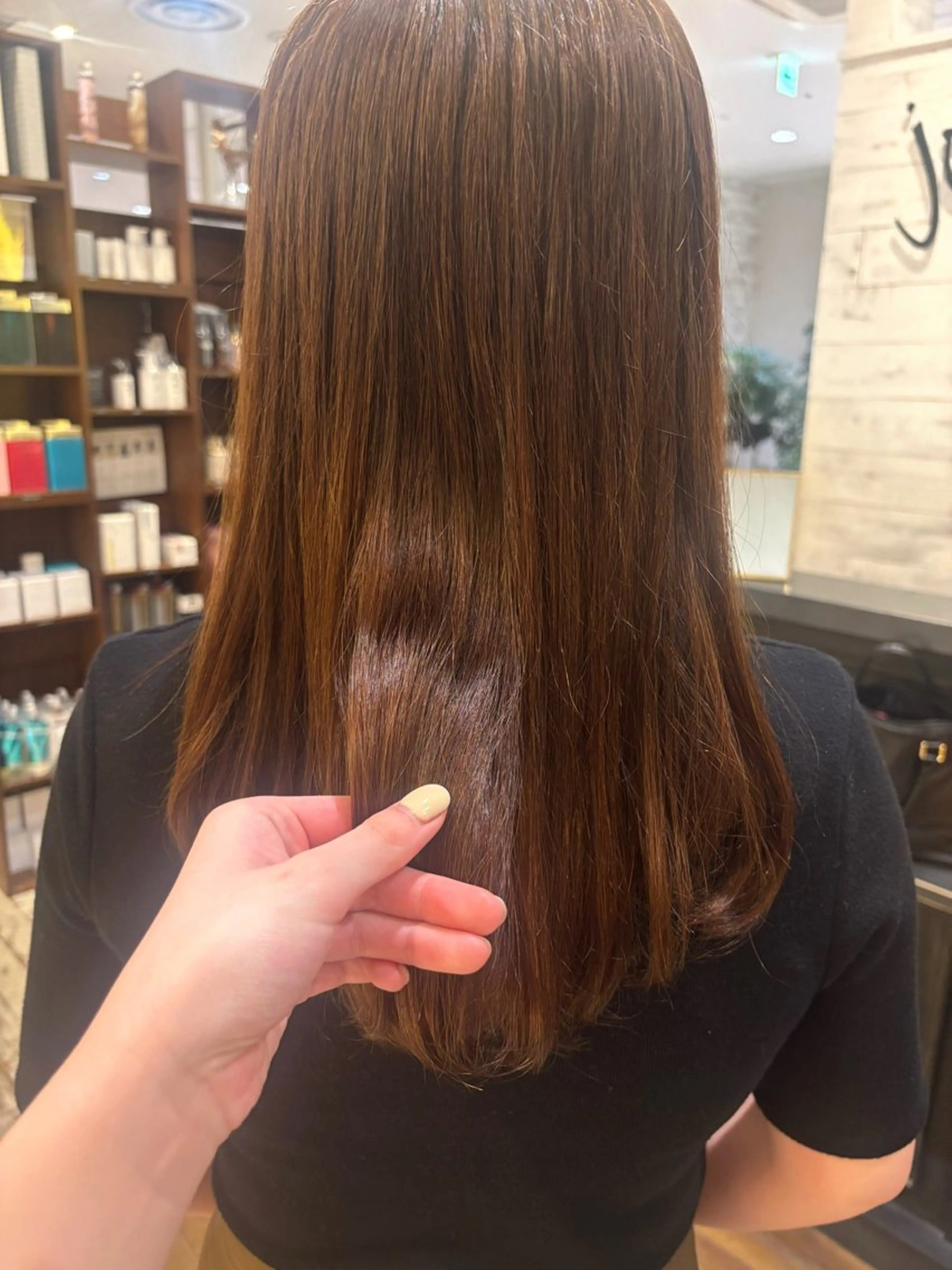 セミロング トリートメント 艶髪໒꒱／透明感 カラー🍀_そら🪽のヘアスタイル