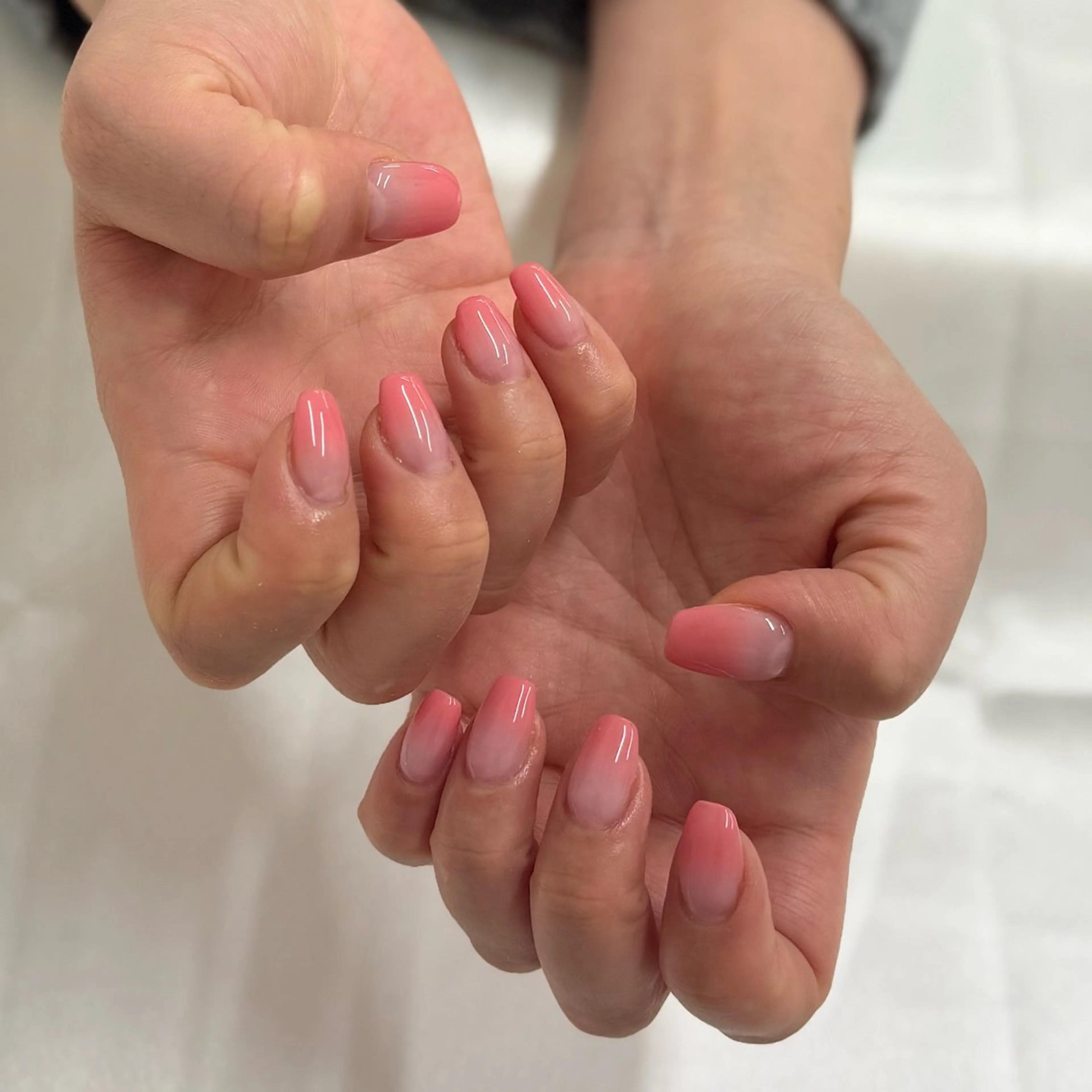 ネイル クリアネイル グラデーション mm TOKYO所属・れ かとのネイルデザイン