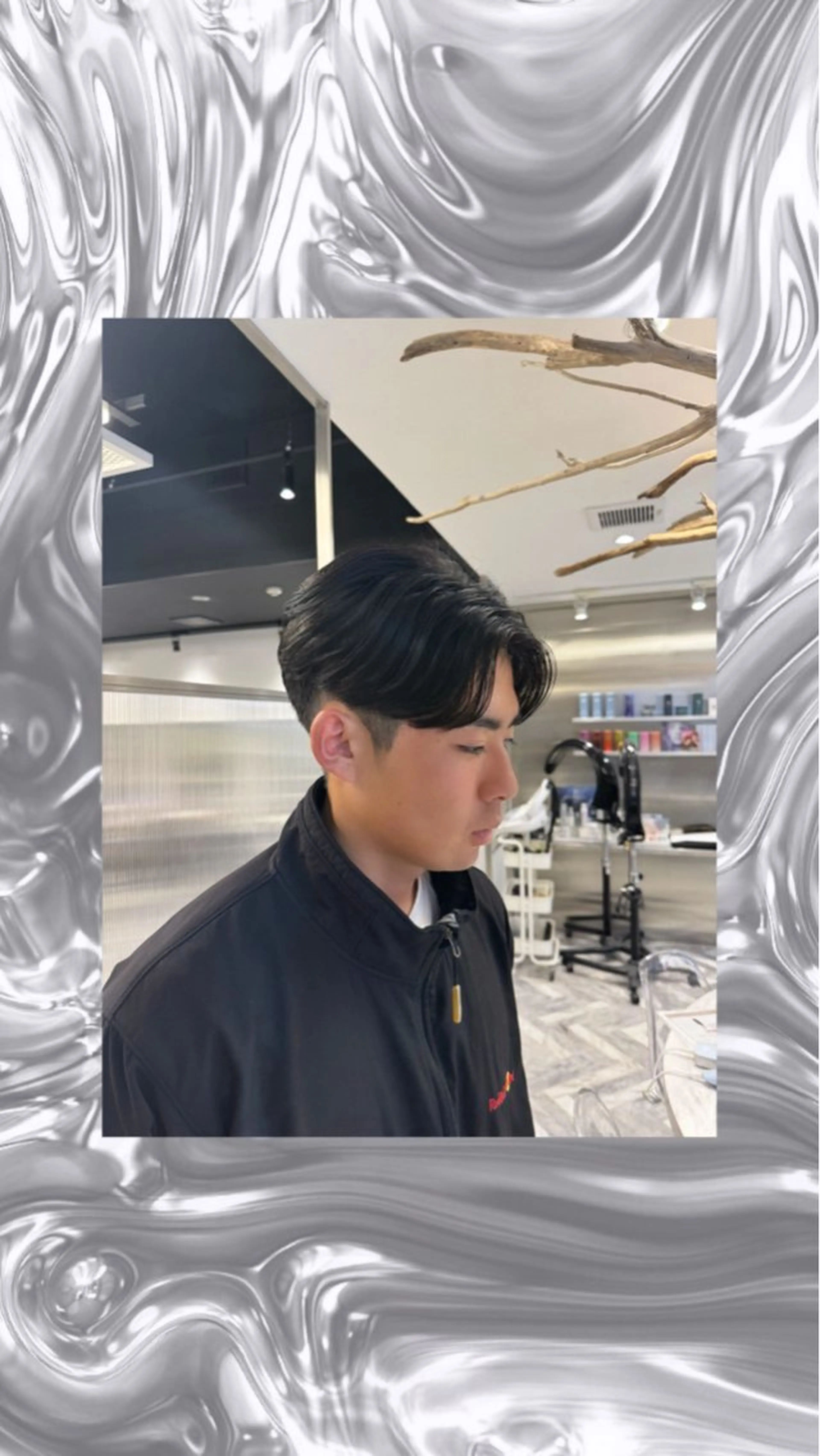 メンズ カット 🩵ゆりあ ／ベージュ／ボブ🩵のヘアスタイル