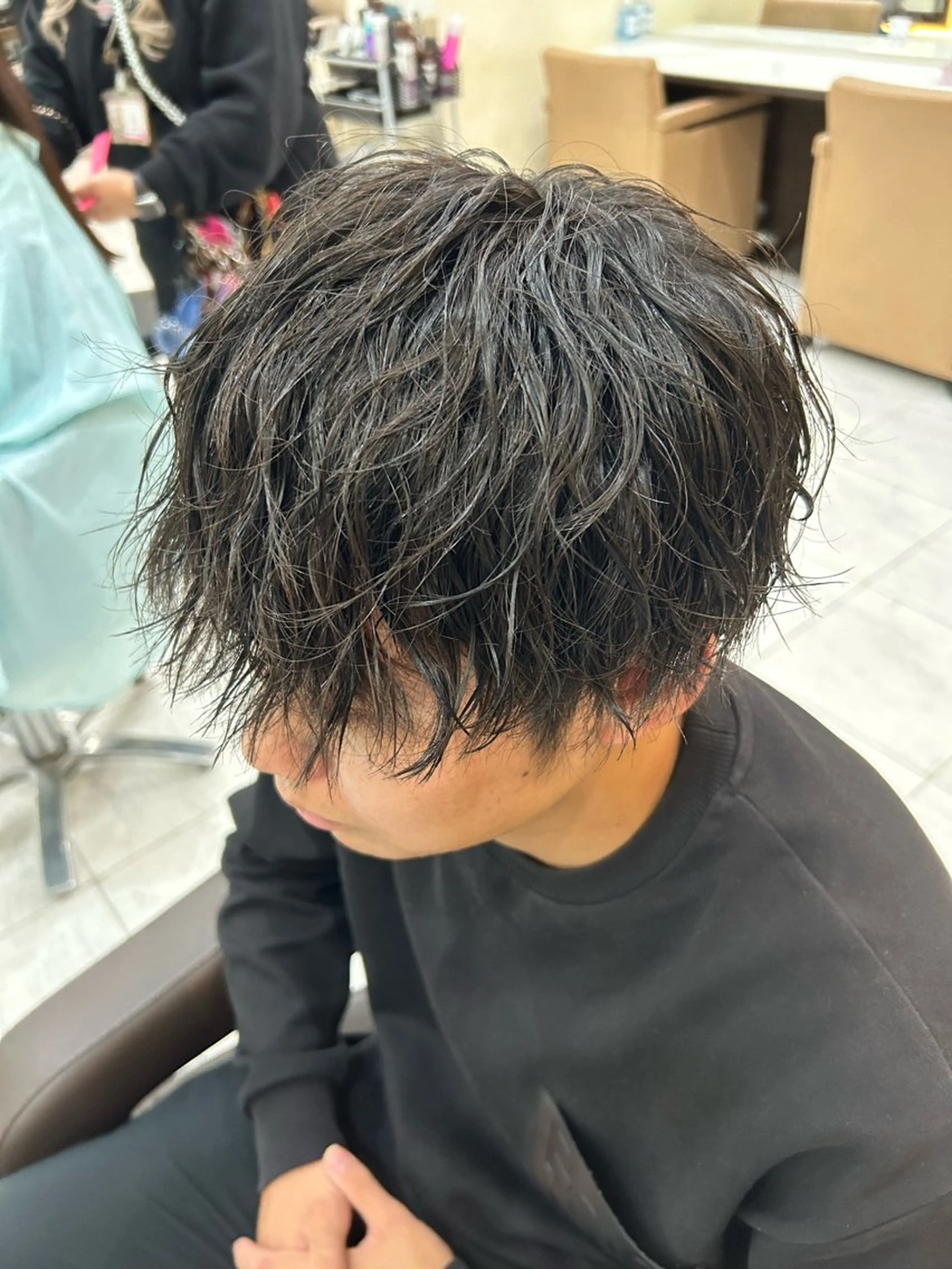 ショート パーマ メンズ メンズパーマ メンズツイストパーマ ツイストパーマ RIKA/ 大宮のヘアスタイル