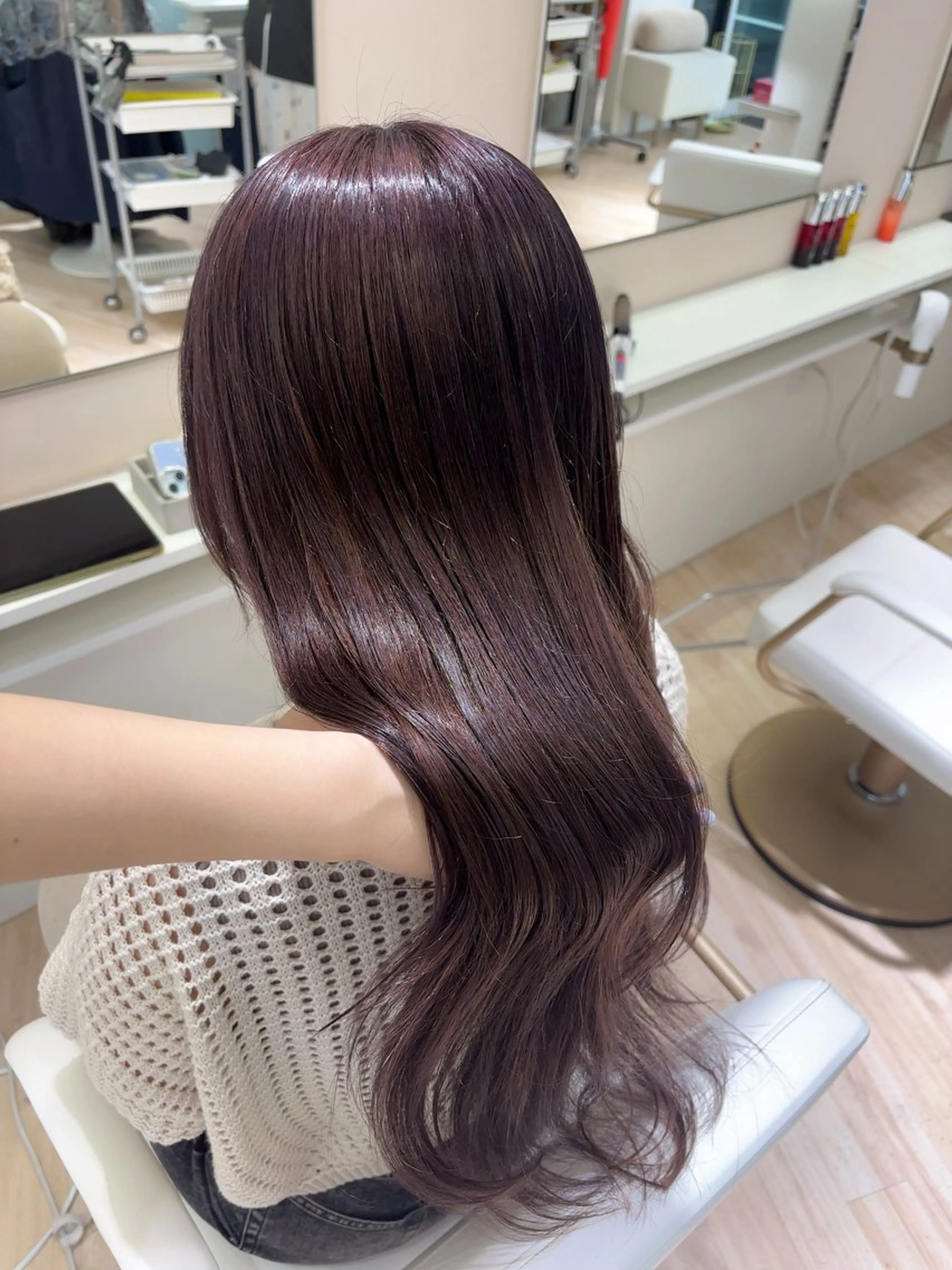 ロング カラー ヘアカラー ParveMix 岡本えりかのヘアスタイル