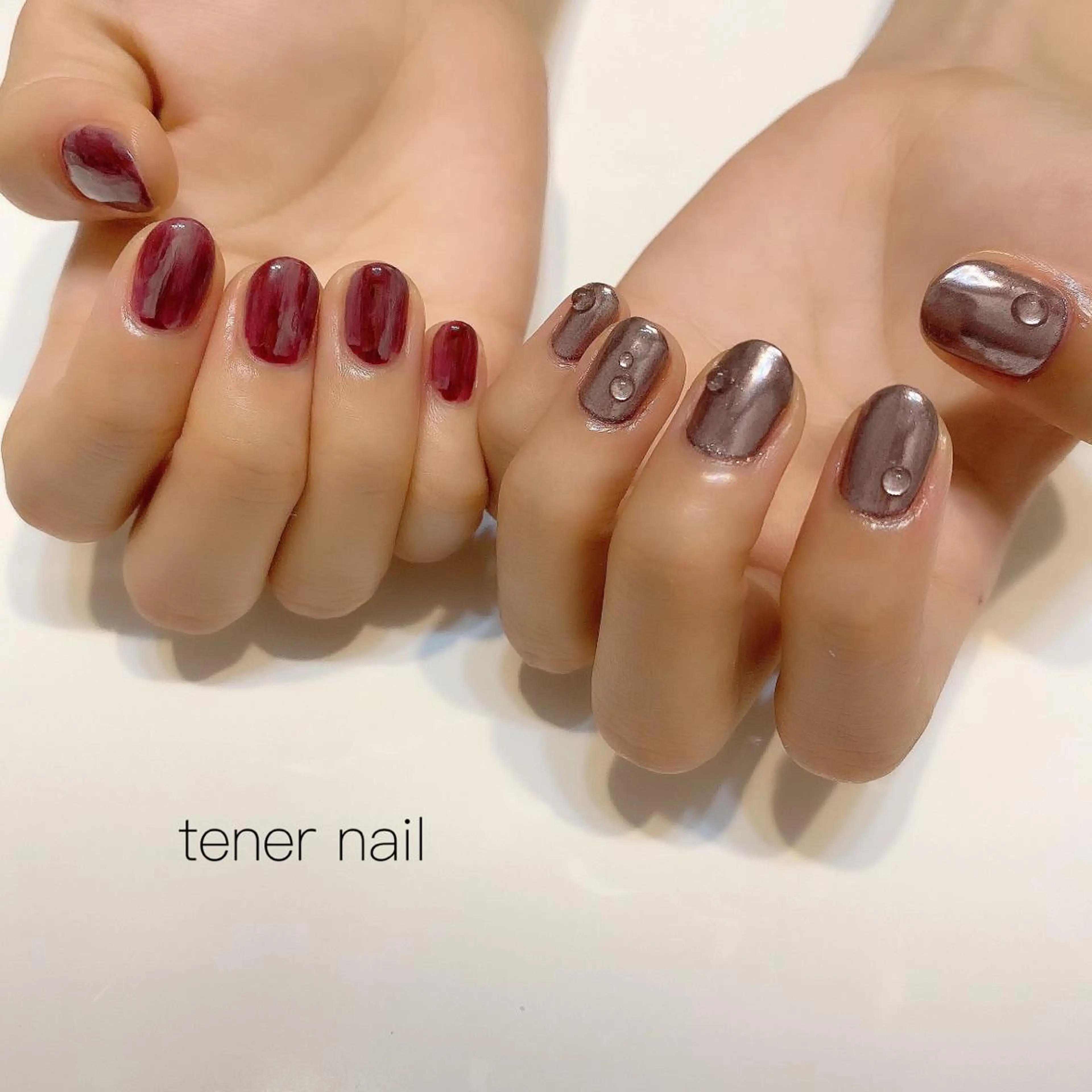 ネイル ミラーネイル ニュアンスネイル テネルネイル tener nailのネイルデザイン