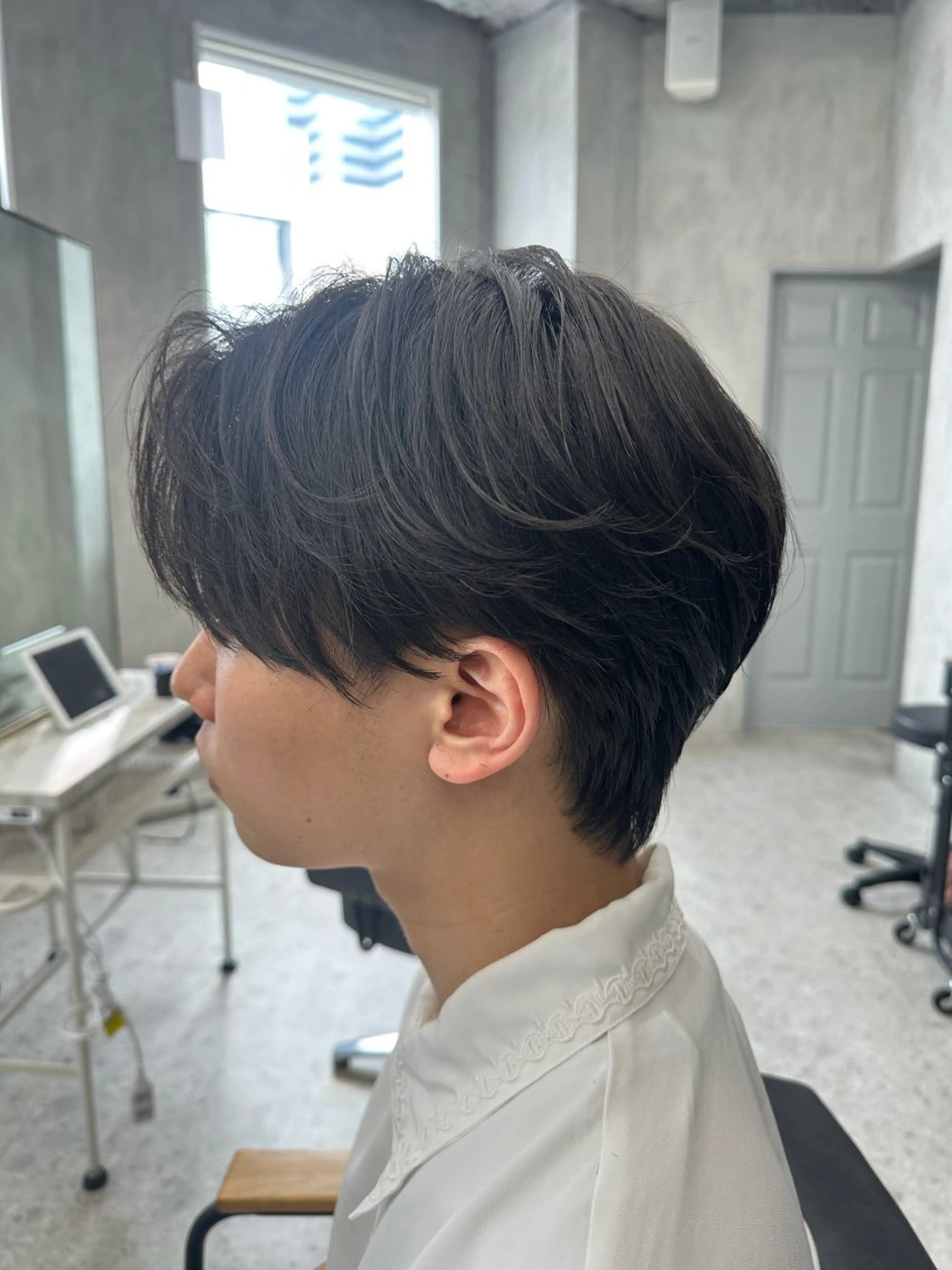 [簡単でカッコいい🔴]メンズカット＋毛流れカルマパーマ＋うる艶トリートメント付きの写真