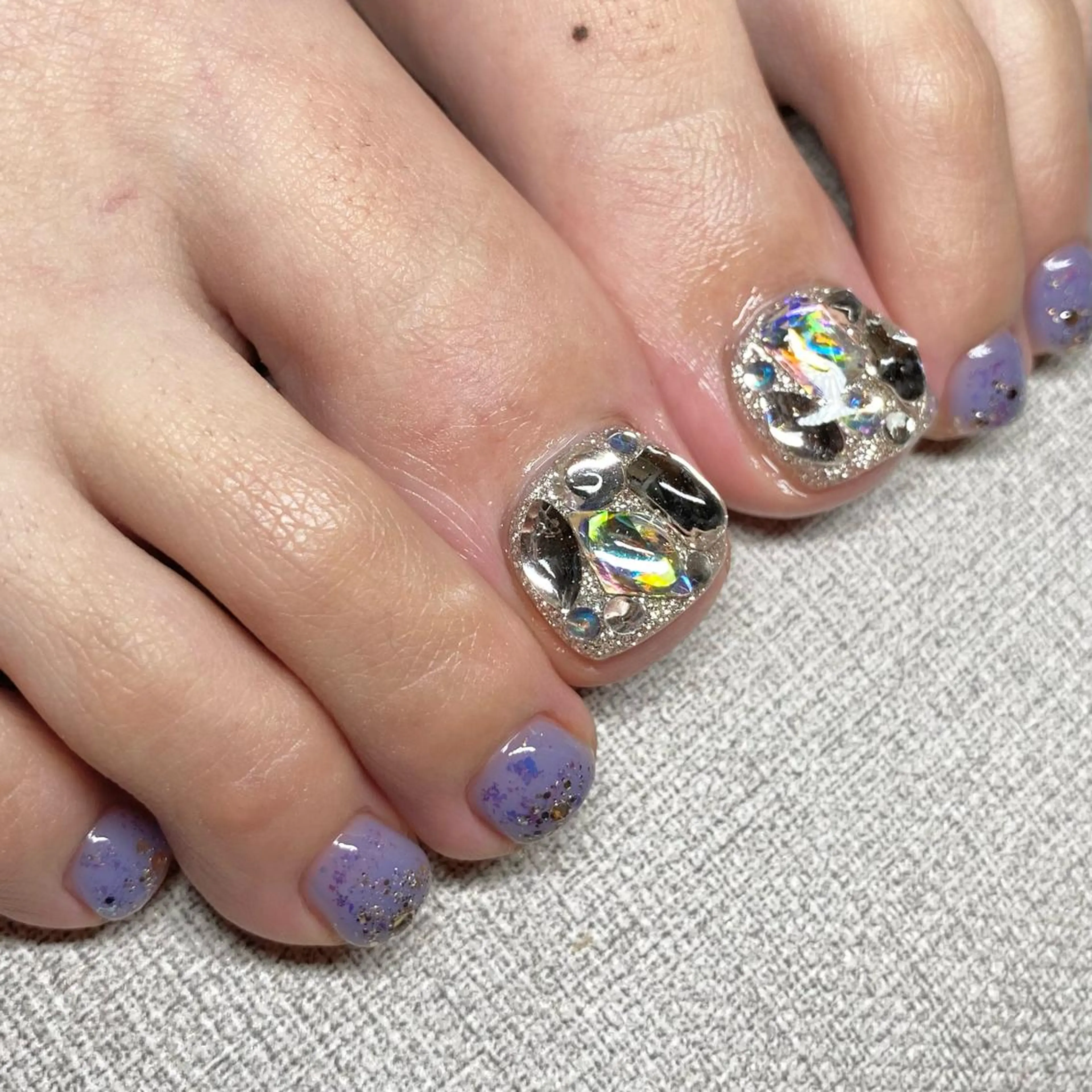 ネイル アートネイル ニュアンスネイル 冬ネイル フットネイル 山田 貴子のネイルデザイン