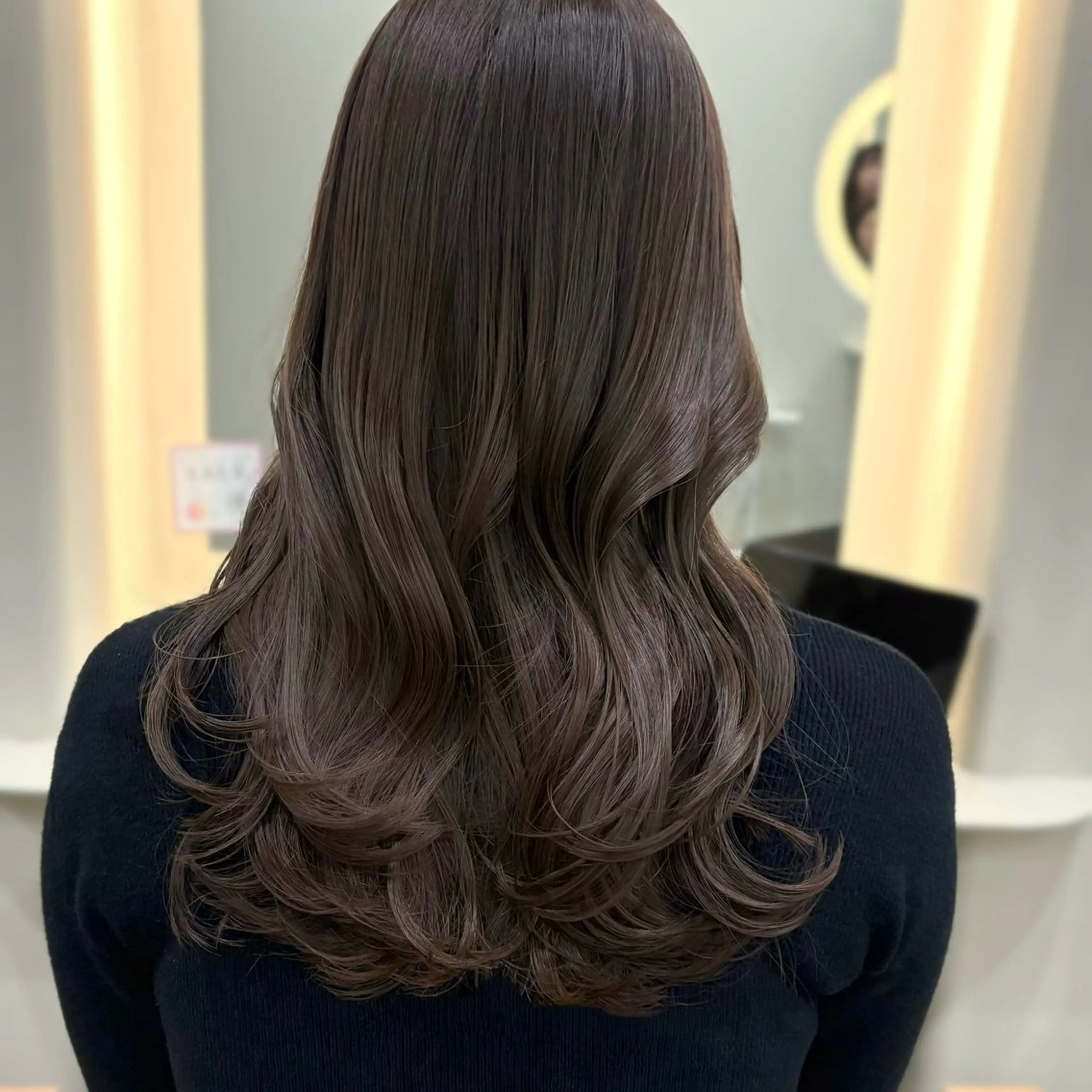 【4月限定！🪞⟡.】カット+透明感カラー +髪質改善カシミア2 𝘀𝘁𝗲𝗽トリートメントの写真