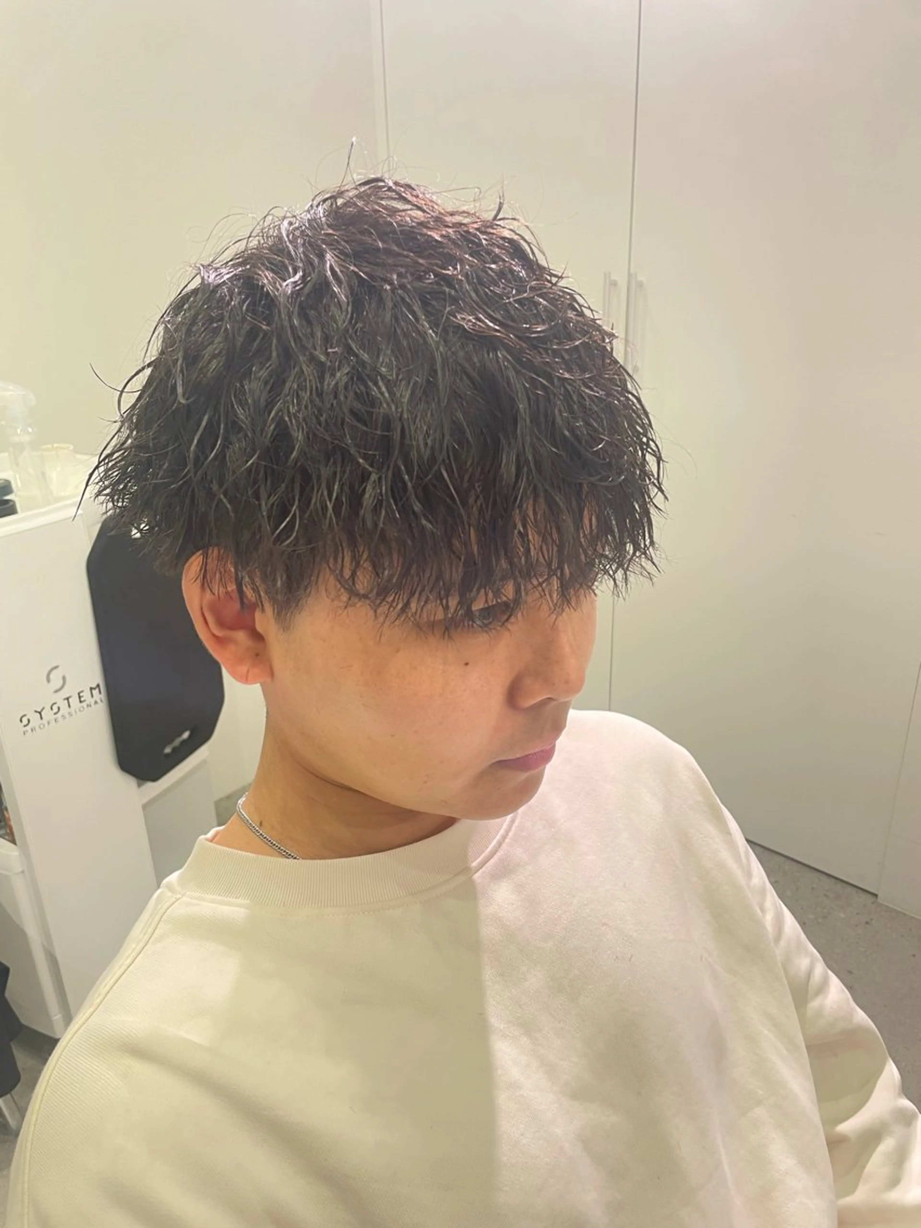 パーマ メンズ 無料ショートモデル 募集中❗️秋山ひらいのヘアスタイル