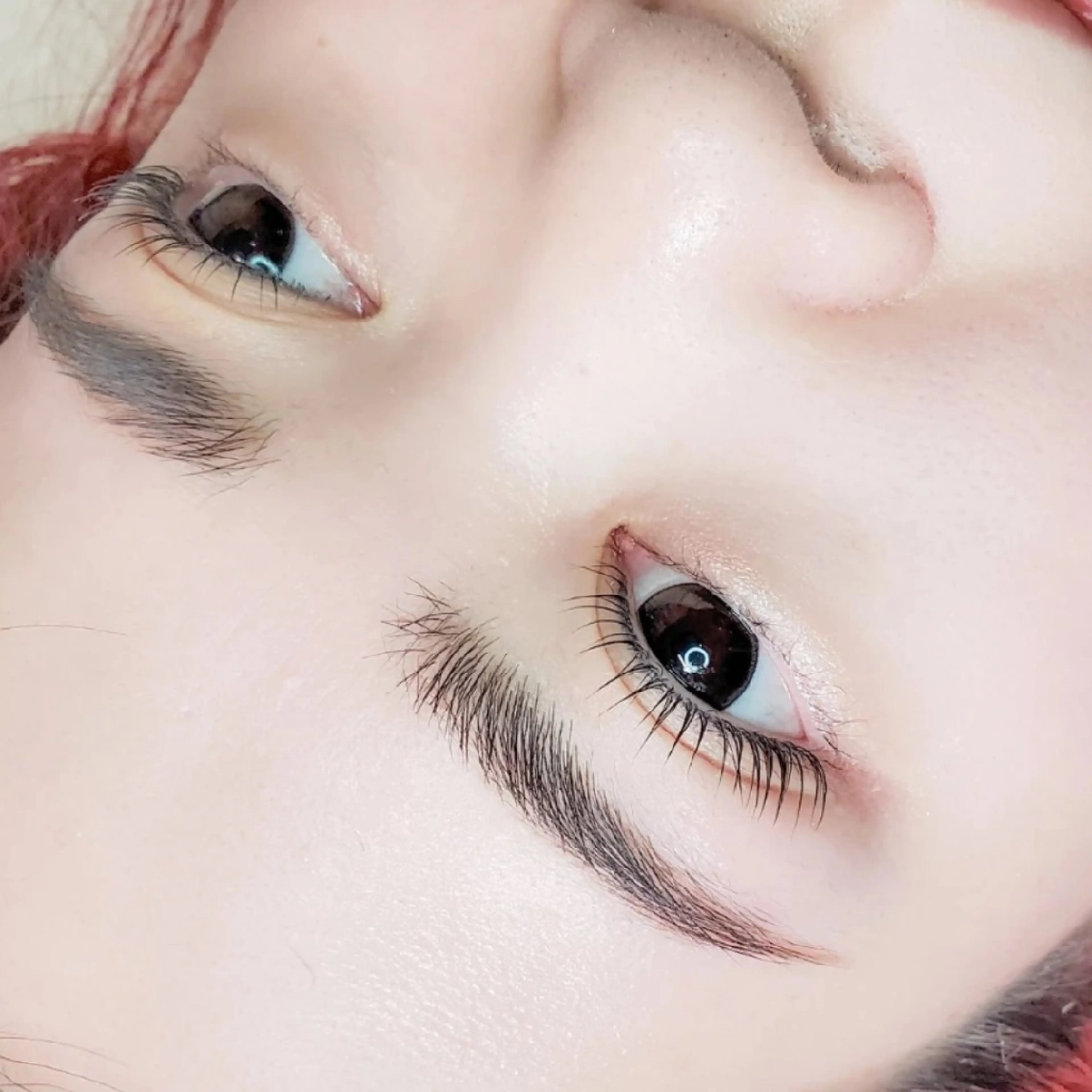 マツエク・マツパ 束感まつ毛 パリジェンヌラッシュリフト まつげパーマ 一重×まつ毛パーマ 韓国マツパ*マスカラ パーマ導入店Reoのマツエク・マツパデザイン