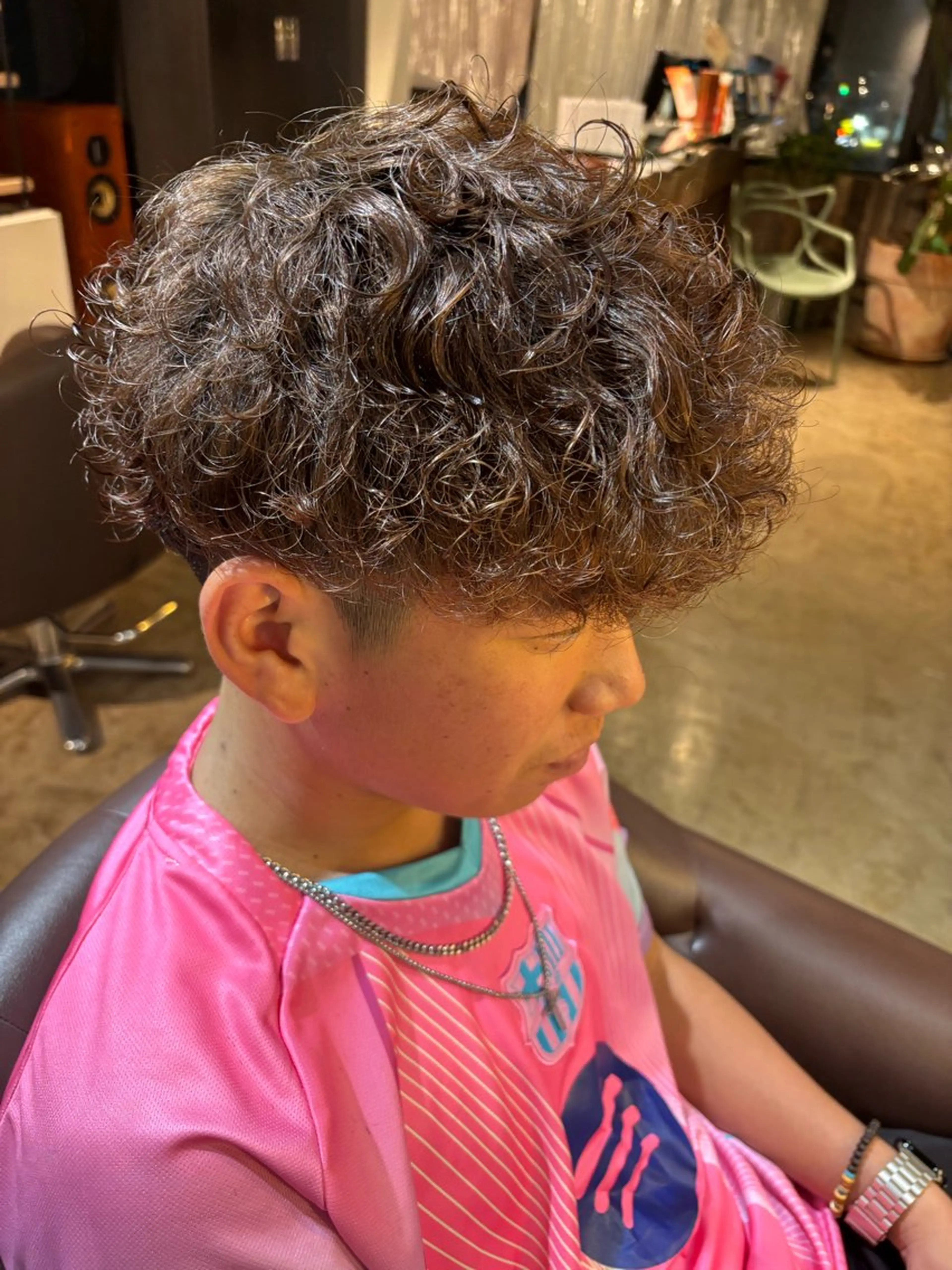 パーマ メンズ スペインカール 🌀メンズパーマ🌀 平川海夢のヘアスタイル