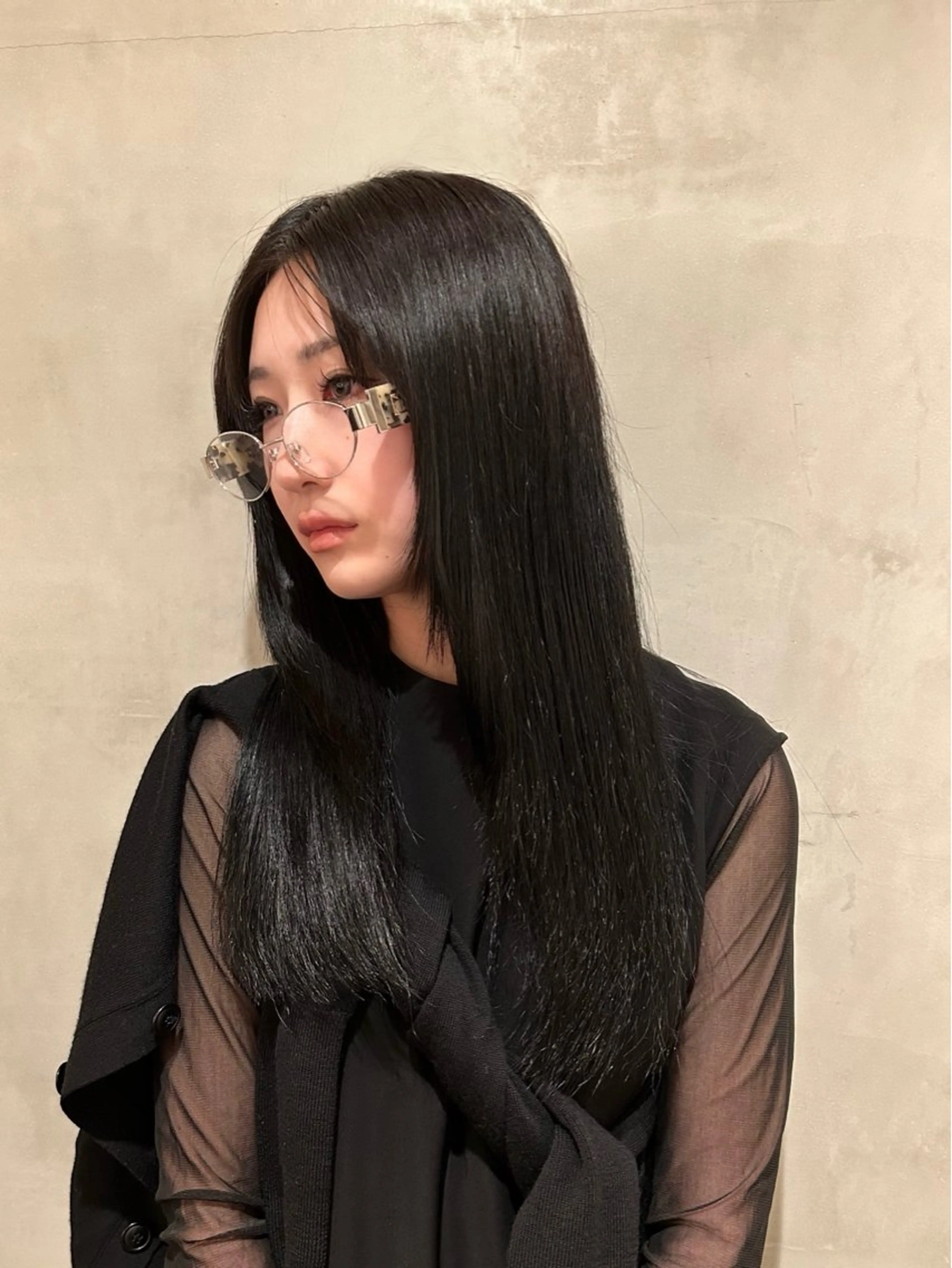 ロング カラー ヘアカラー トリートメント タナカ カナ🫧のヘアスタイル