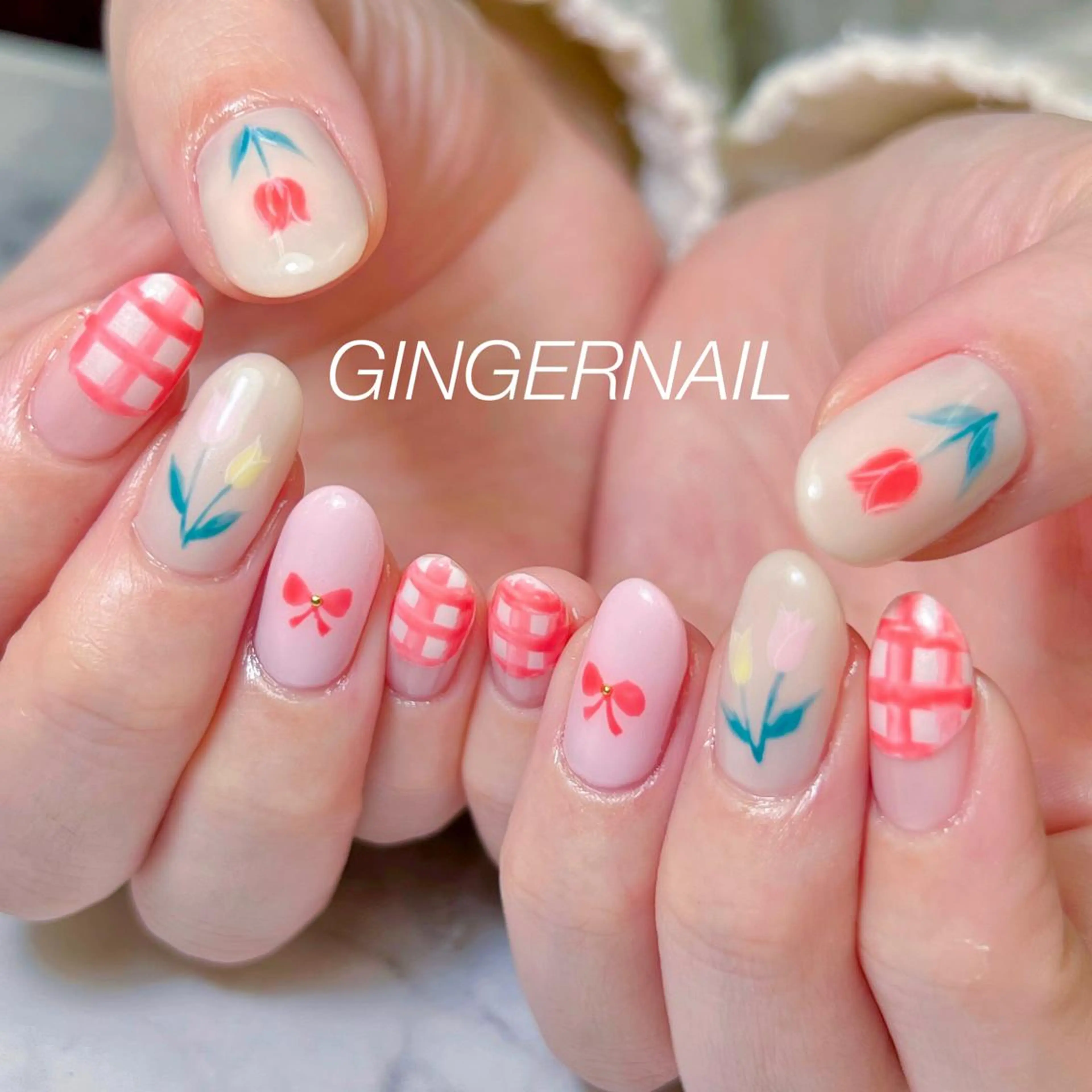 ネイル ハンドネイル ハンドケア 代々木 GINGERNAILのネイルデザイン